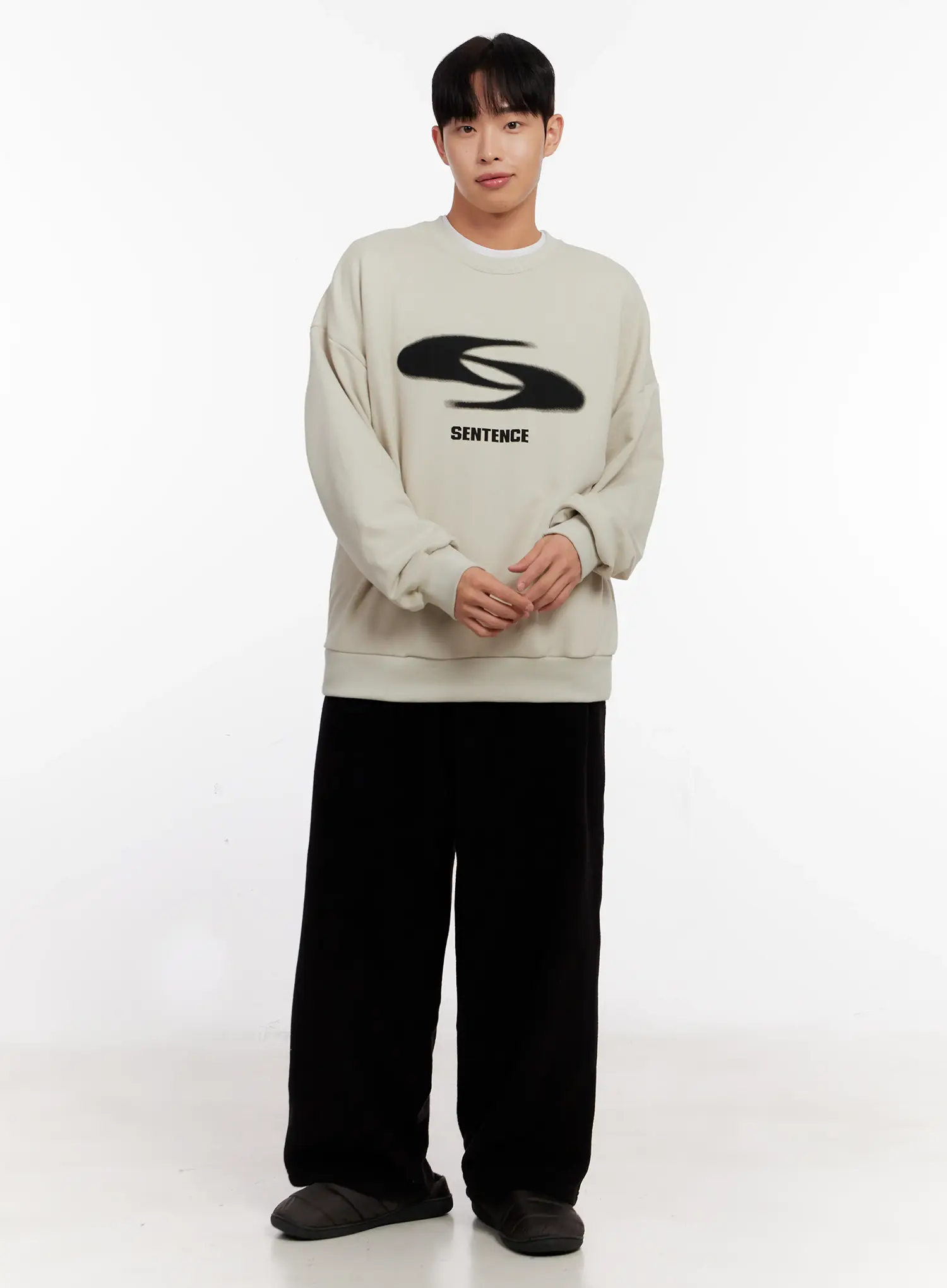 Men's Wide Leg Fleece Pants IO528 - Image 11