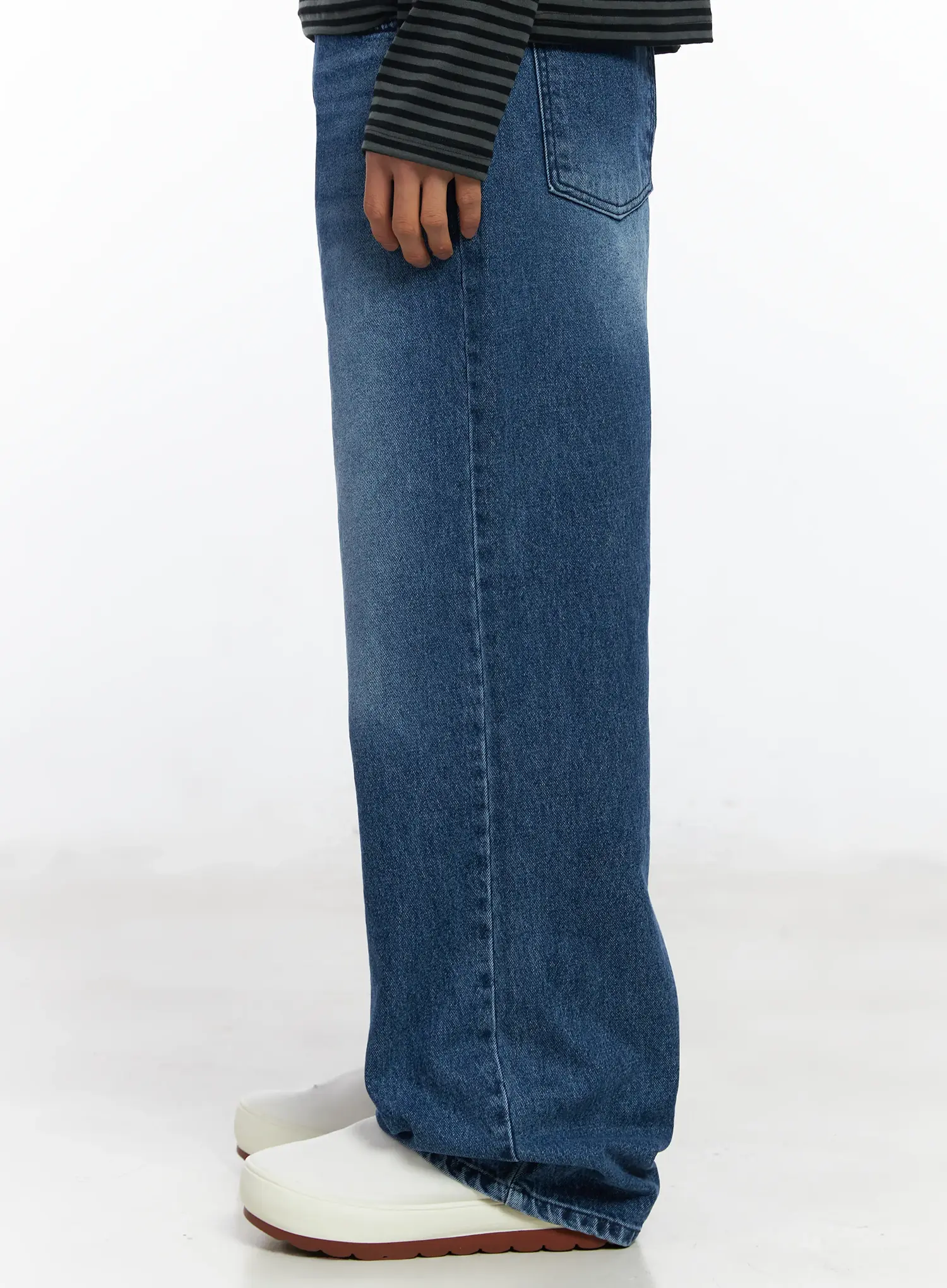 Men's Wide Leg Jeans IF506 - Image 5