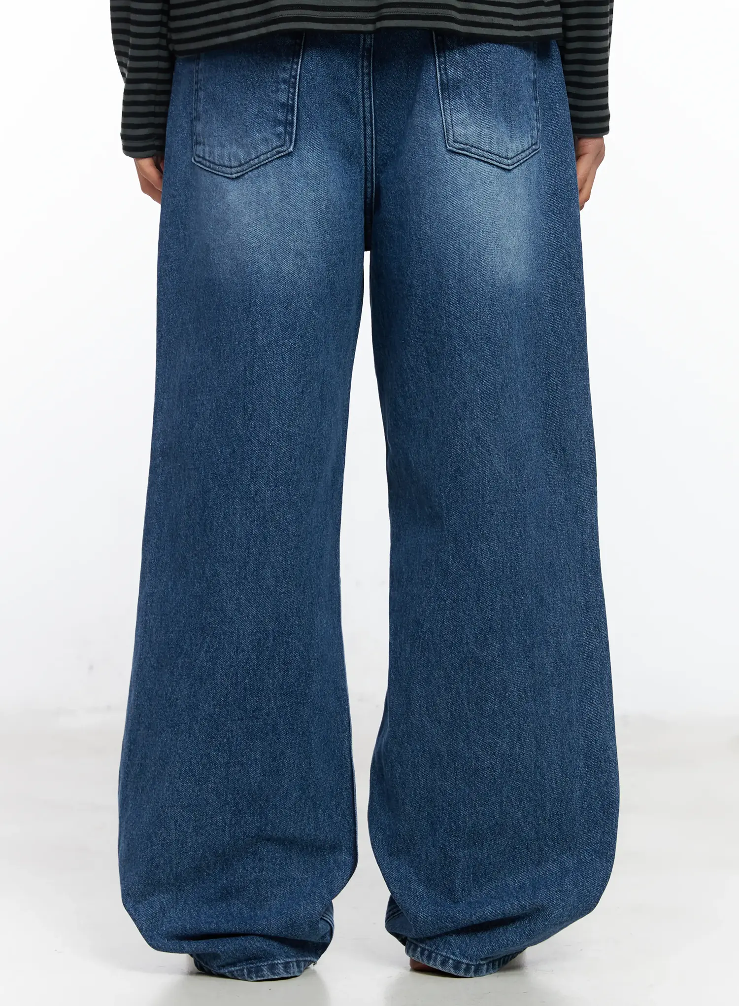 Men's Wide Leg Jeans IF506 - Image 6