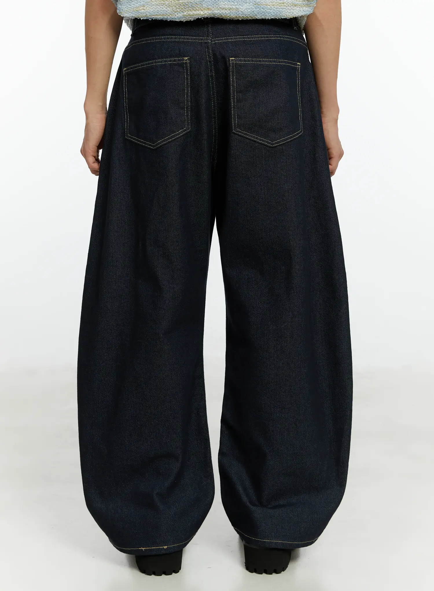 Men's Wide Leg Jeans IF510 - Image 6