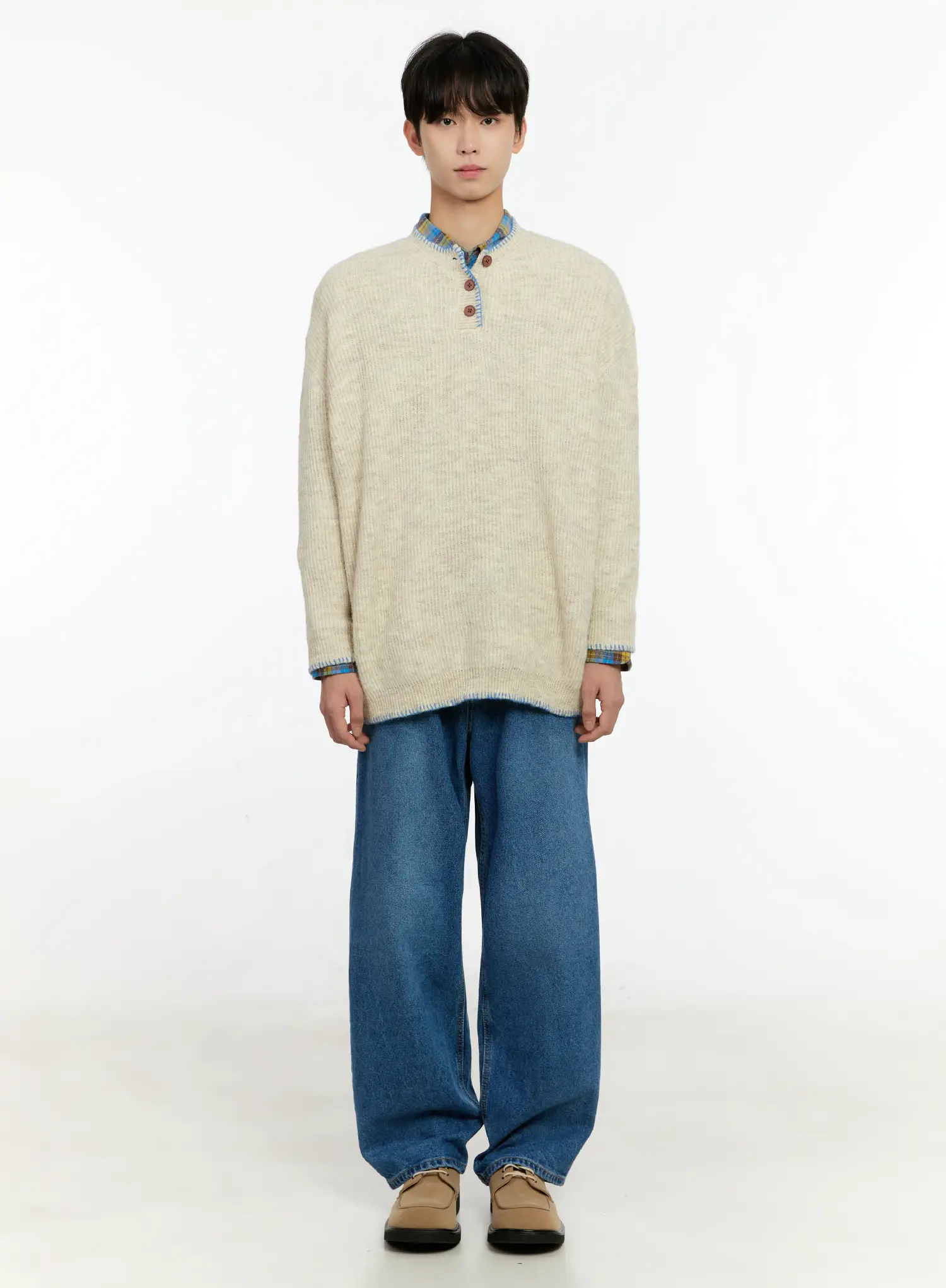 Men's Wide Leg Jeans IN503 - Image 3