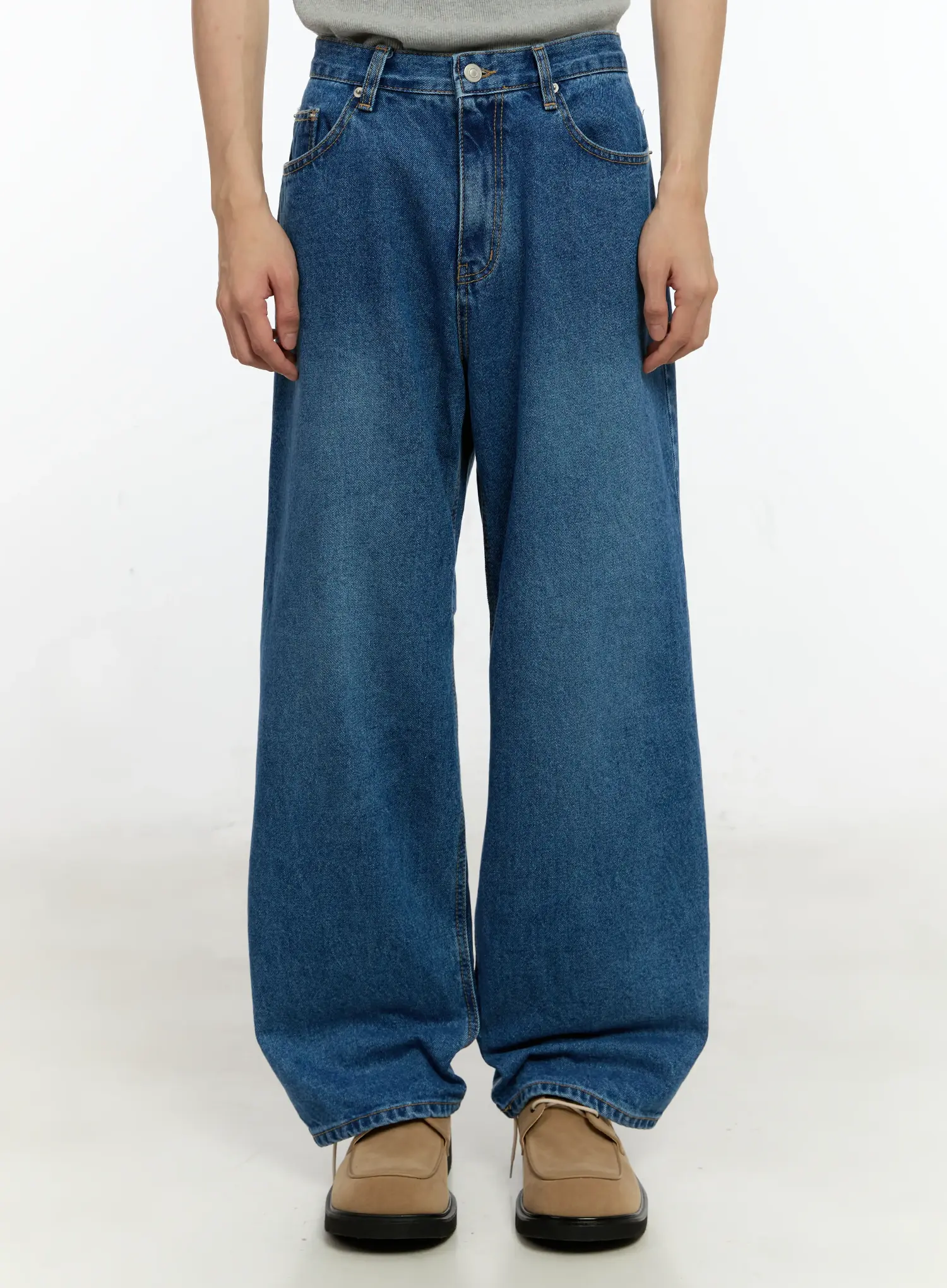 Men's Wide Leg Jeans IN503 - Image 4