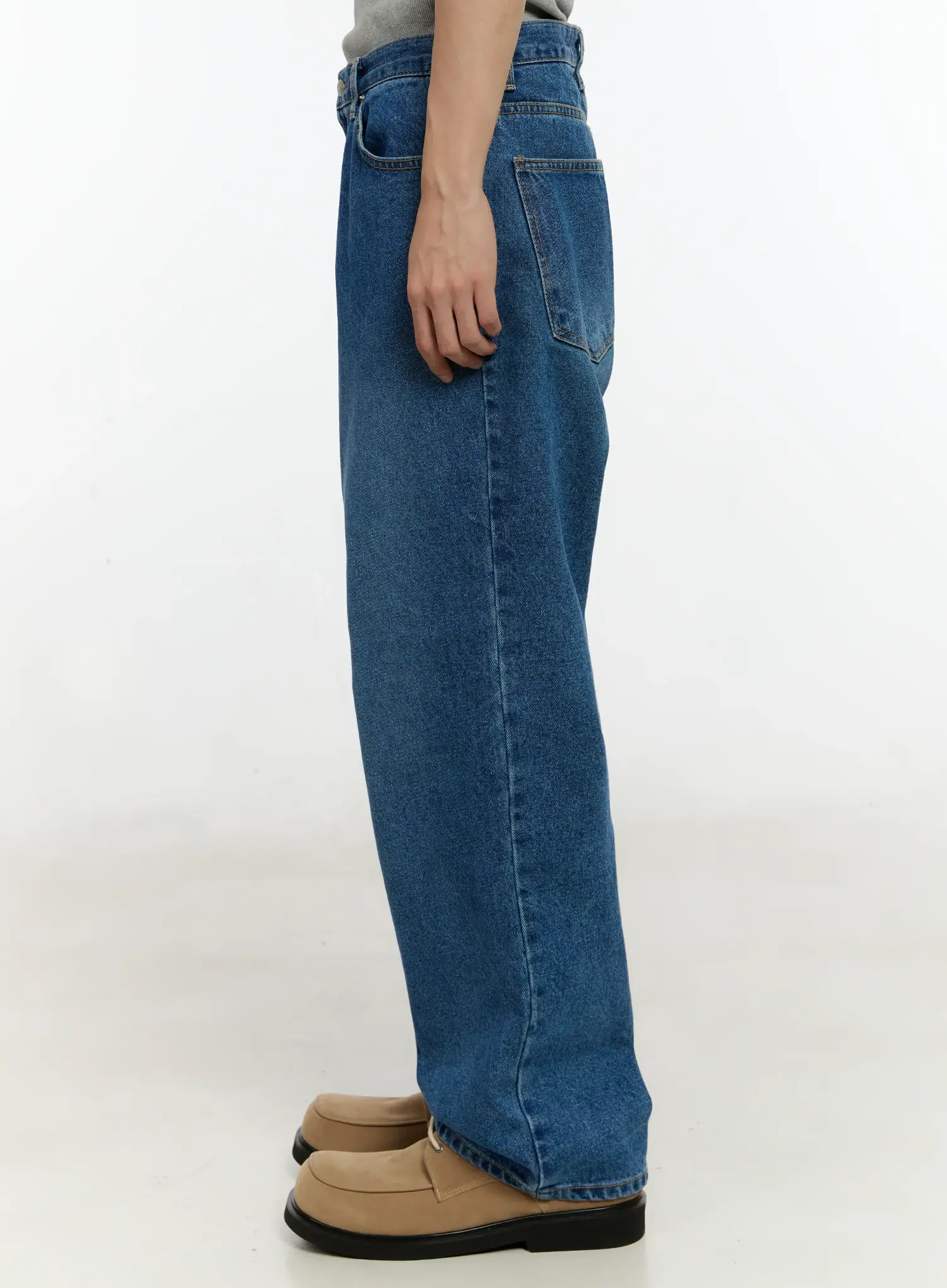 Men's Wide Leg Jeans IN503 - Image 5