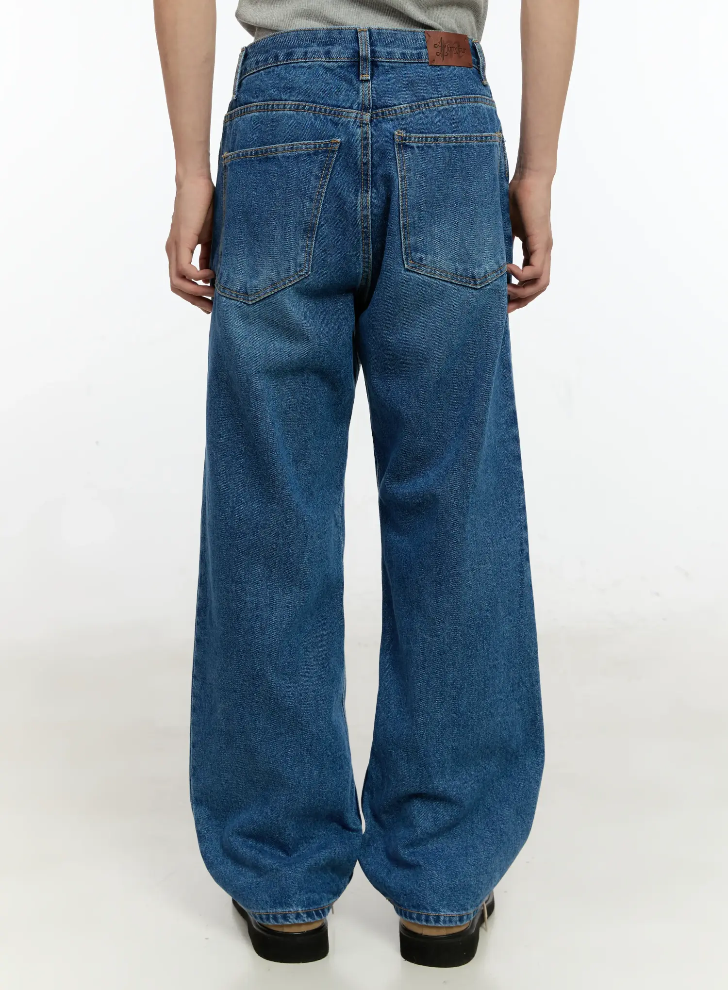 Men's Wide Leg Jeans IN503 - Image 6