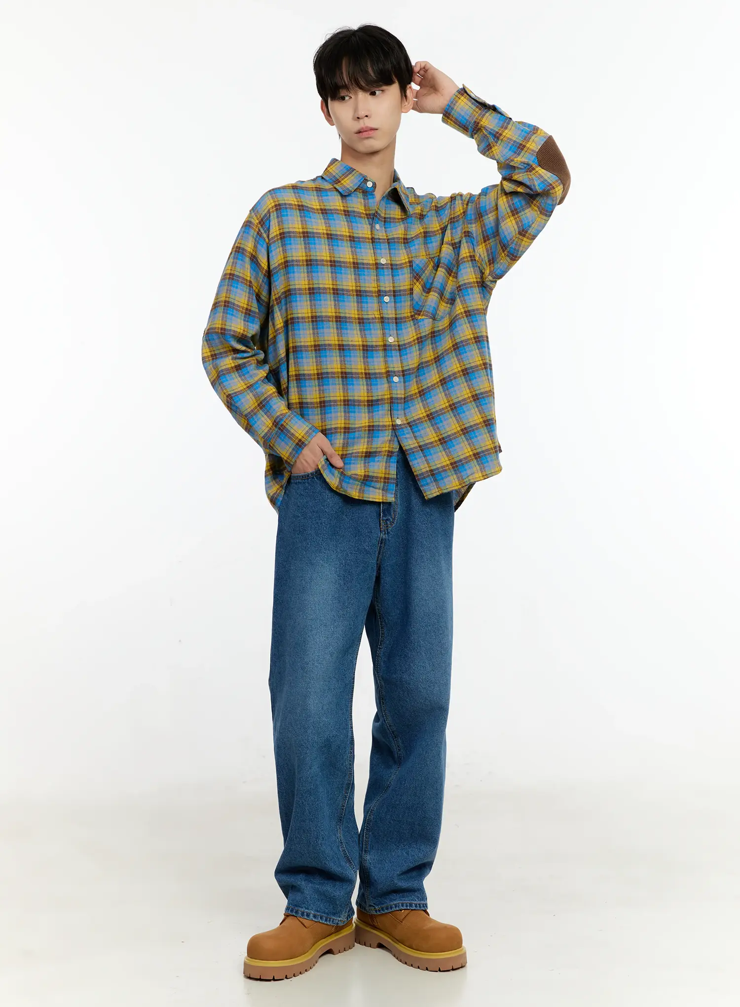Men's Wide Leg Jeans IN503 - Image 9