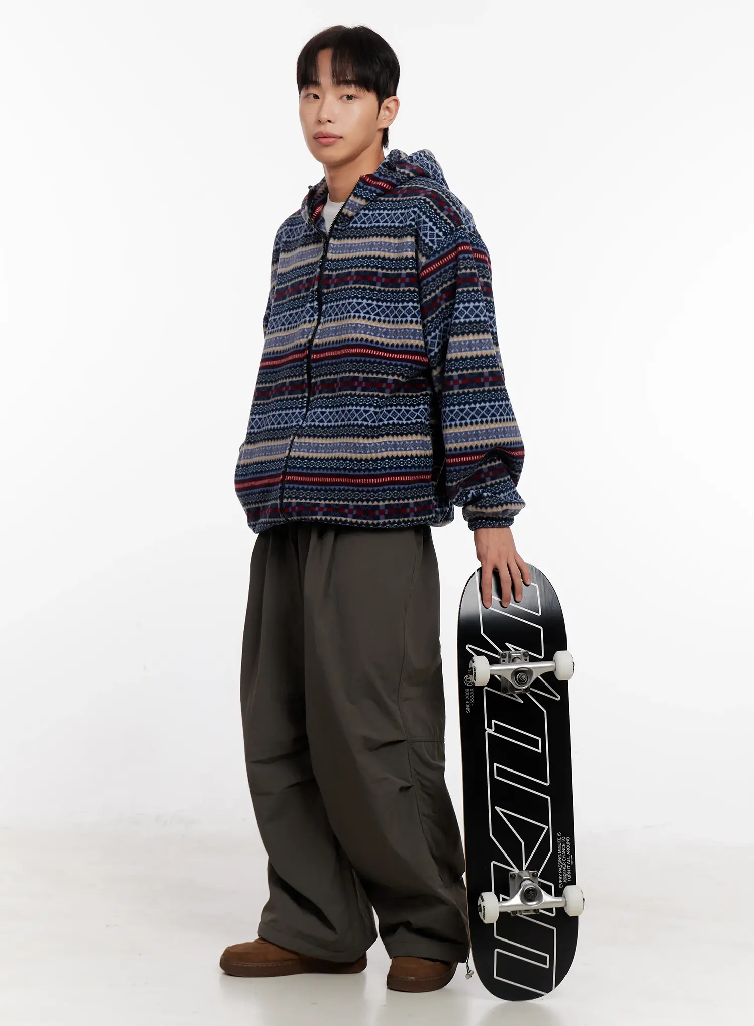 Men's Wide-Leg Parachute Padded Pants IO523 - Image 13