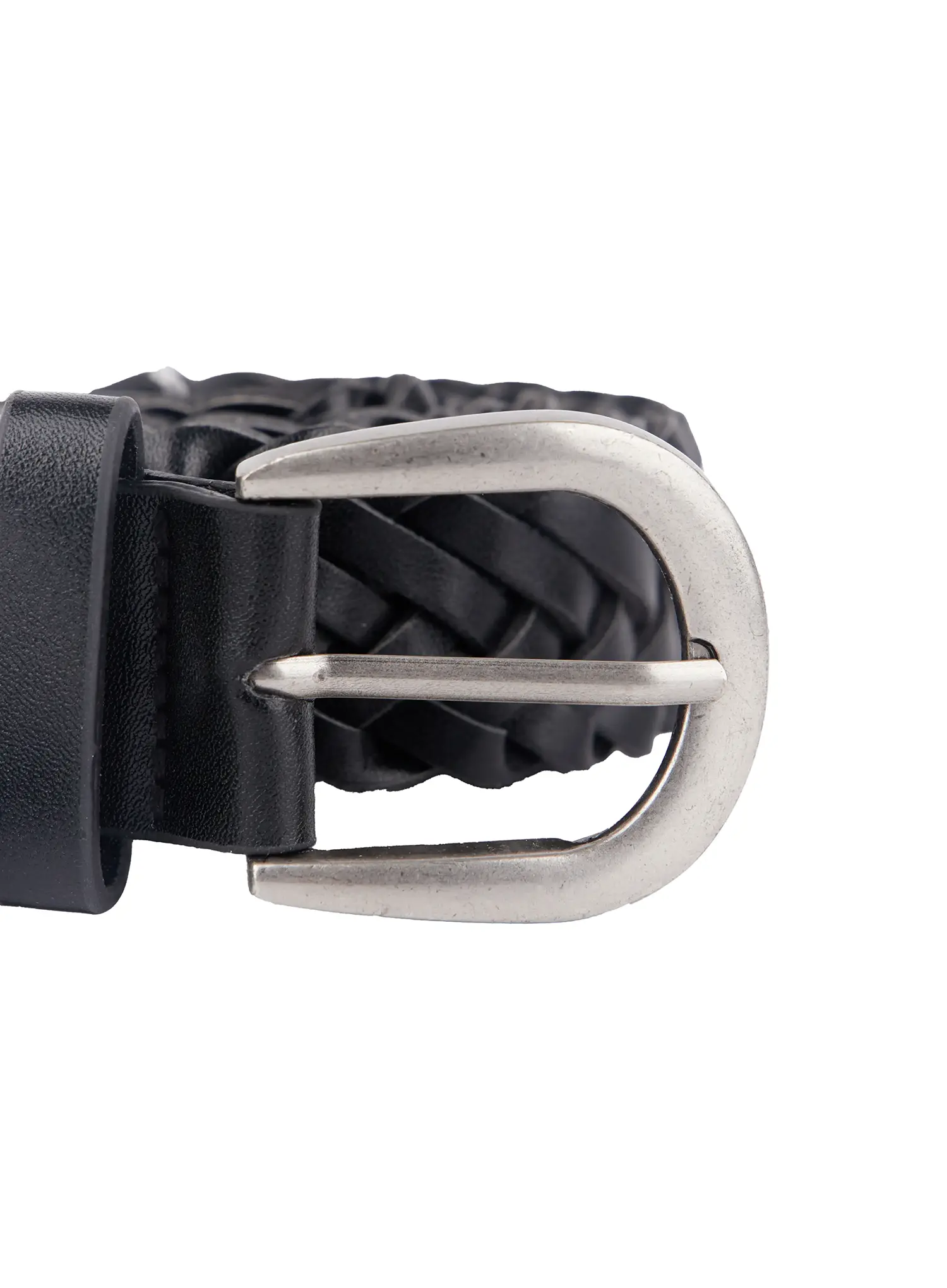 Men's Woven Leather Keychain Belt IF504 - Image 13