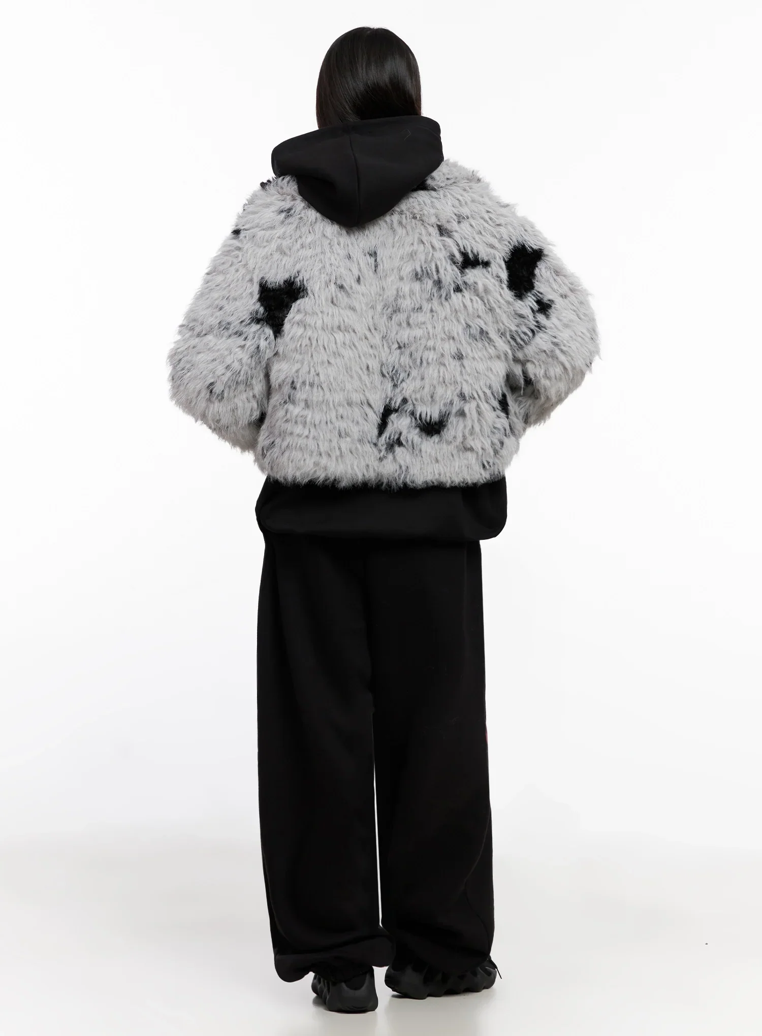 Merled Faux Fur Jacket IN503 - Image 11