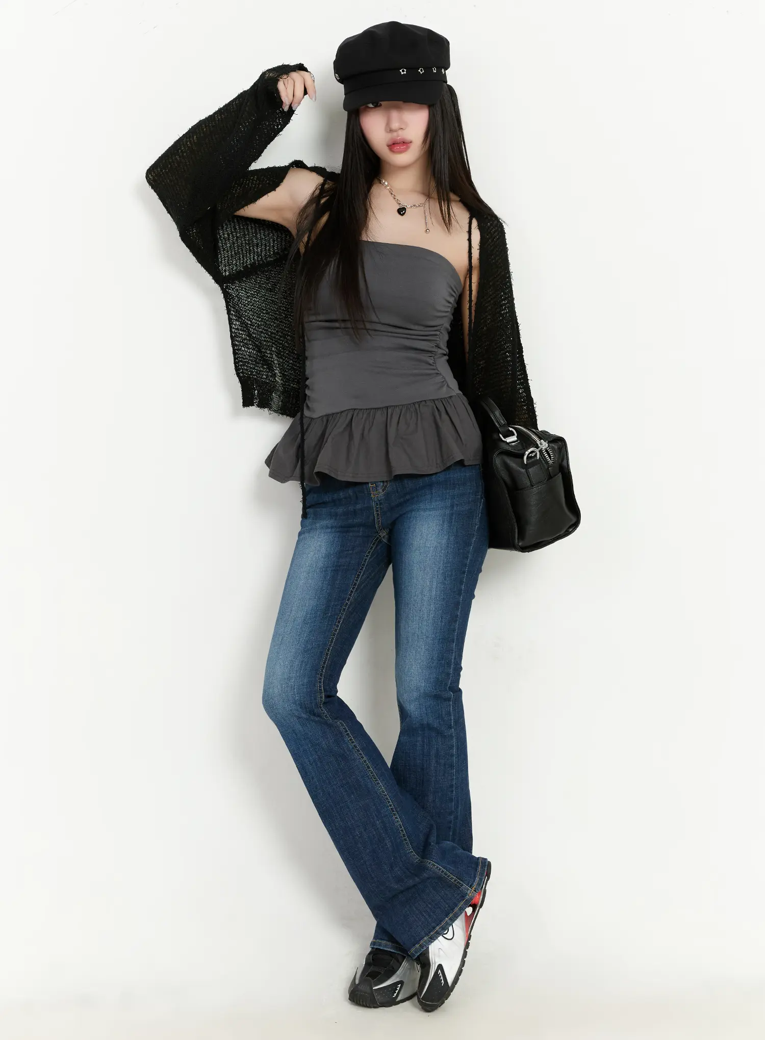 Mesh Knit Bolero Jacket CM511 - Image 2