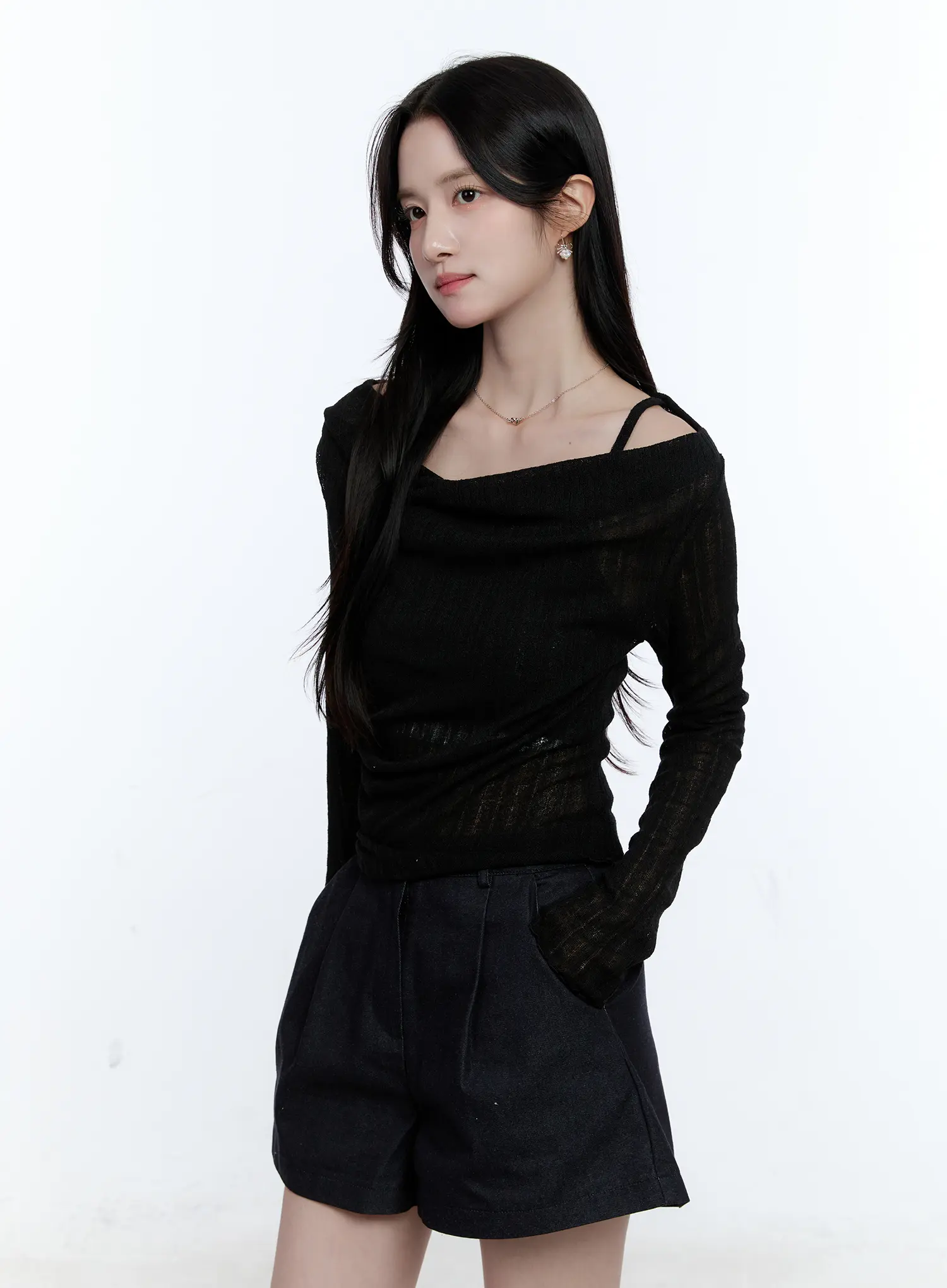 Mesh Knit Off-Shoulder and Cami Set CG513 - Image 10