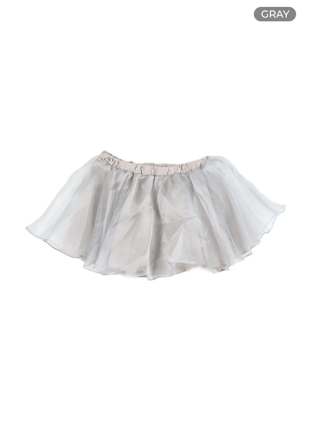 Mesh Layered Flare Banded Mini Skirt CM425 - Image 7