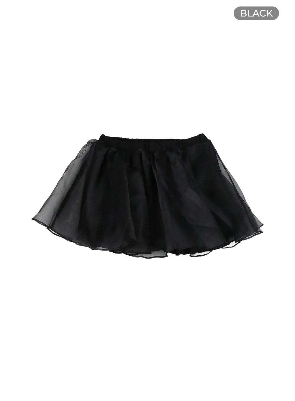 Mesh Layered Flare Banded Mini Skirt CM425 - Image 8