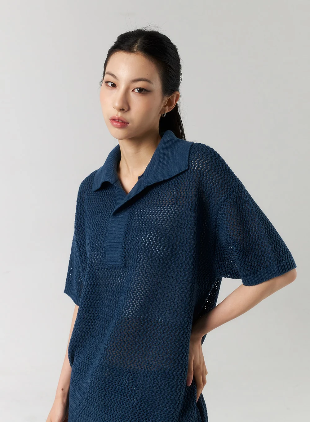 Mesh Polo Tee Unisex CU319 - Image 6