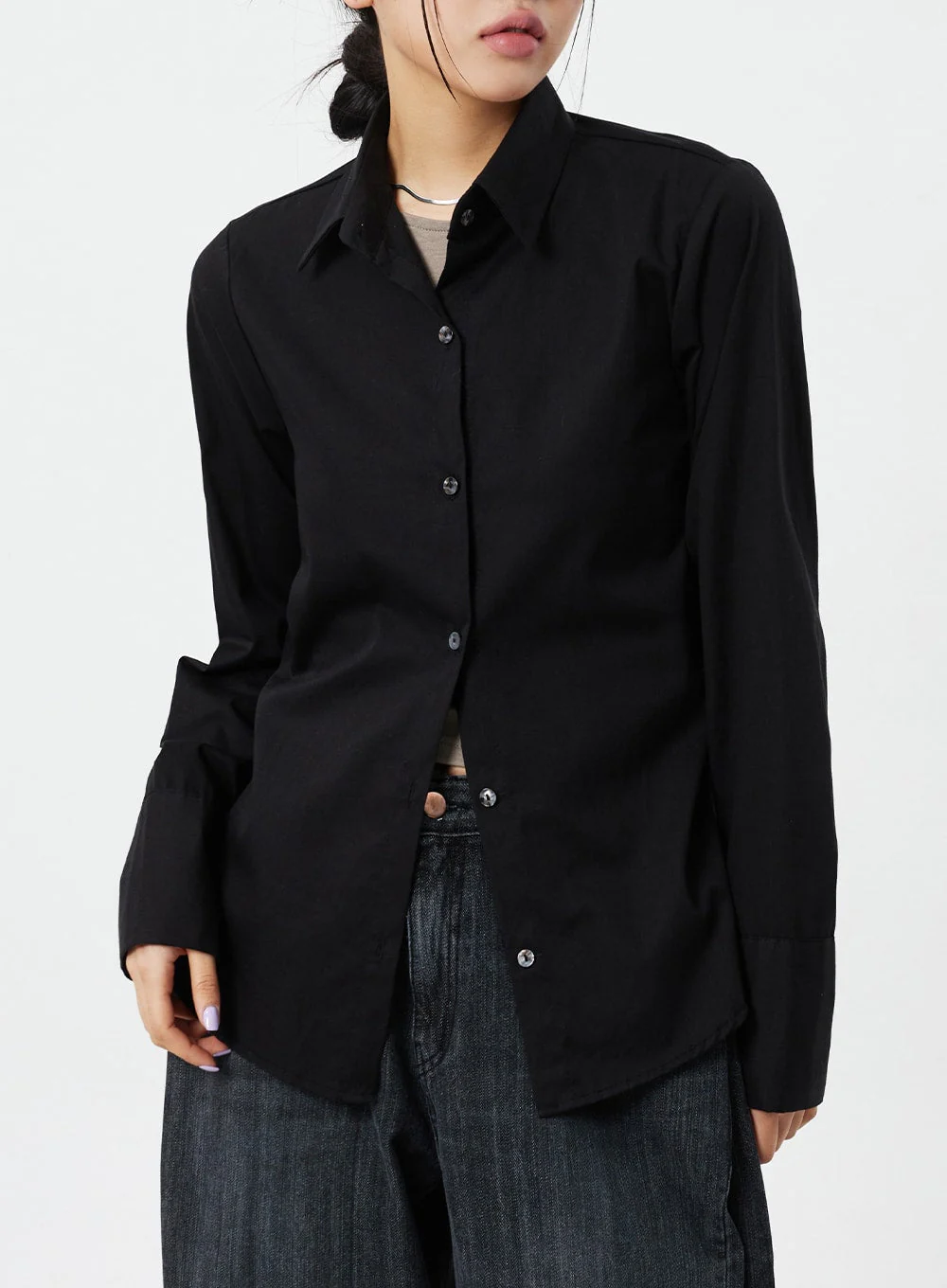 Mid-Rise Baggy Jeans CM324 - Image 11