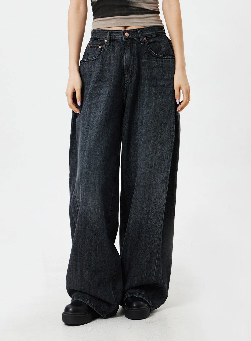 Mid-Rise Baggy Jeans CM324 - Image 2