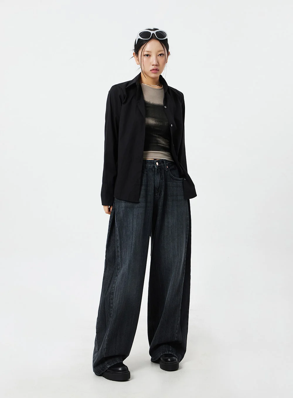 Mid-Rise Baggy Jeans CM324 - Image 7