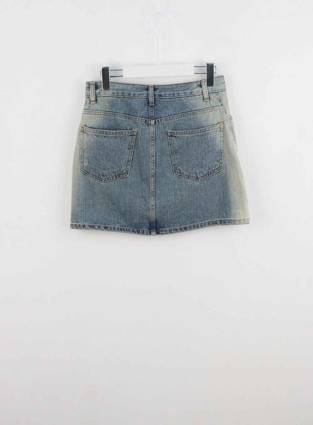 Mid-Rise Denim Mini Skirt CL318 - Image 15