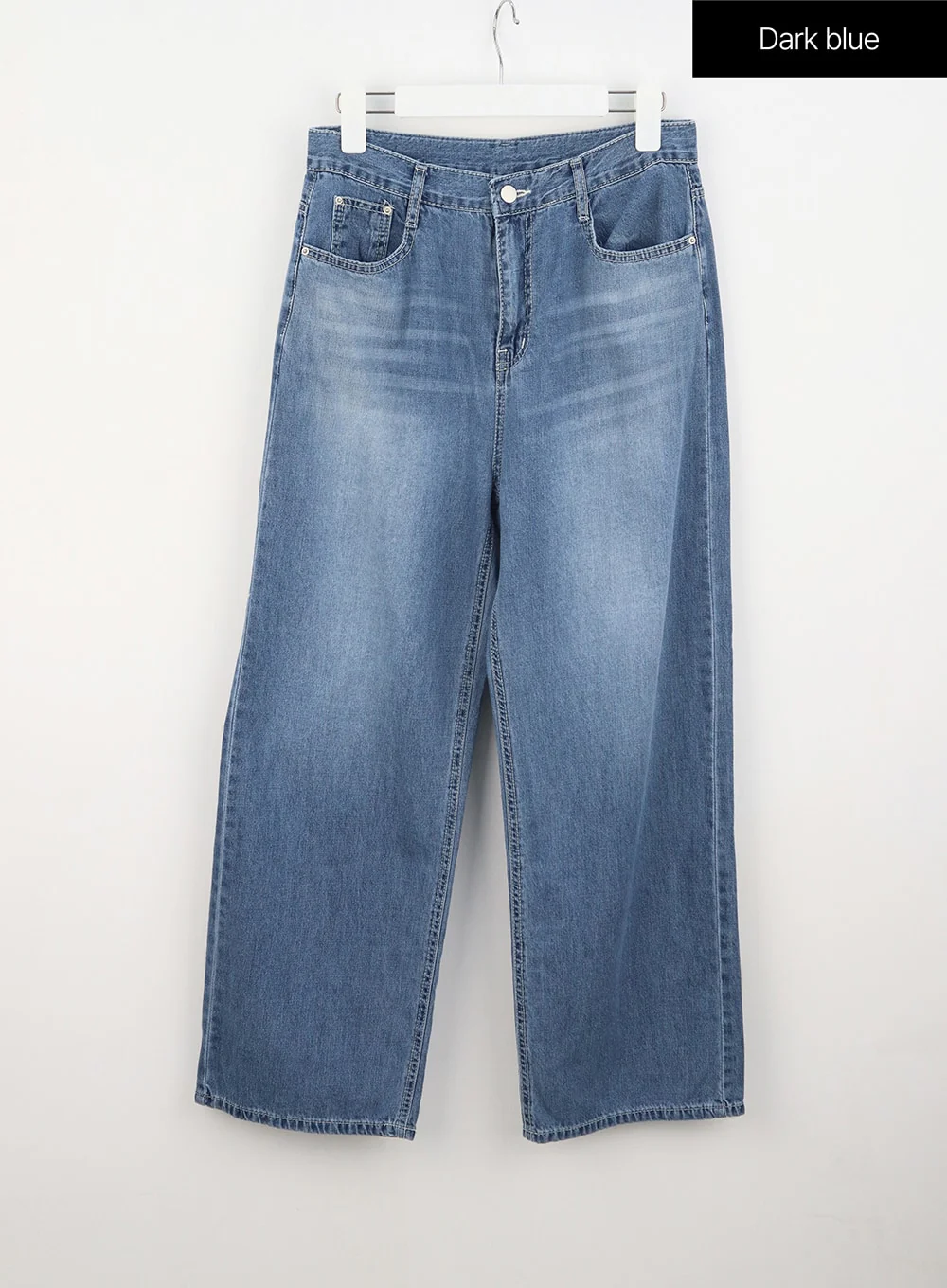 Mid-Wash Baggy Jeans OU323 - Image 10