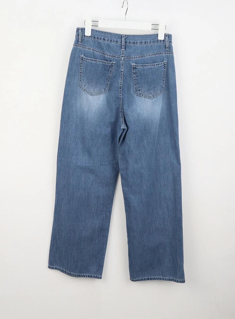 Mid-Wash Baggy Jeans OU323 - Image 11