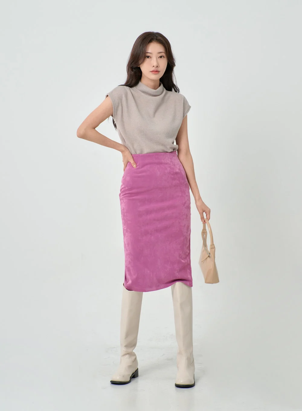 Midi Pencil Skirt IO27 - Image 19
