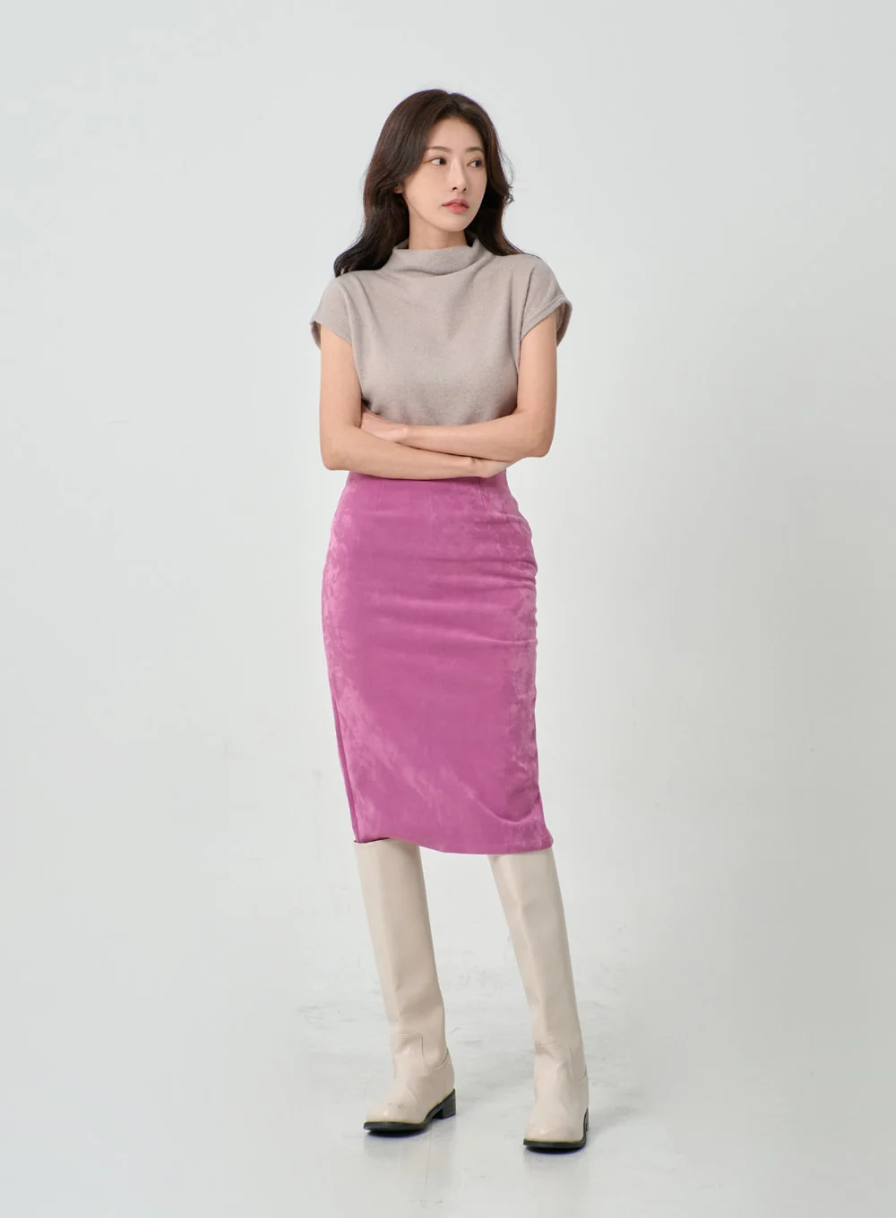 Midi Pencil Skirt IO27 - Image 4