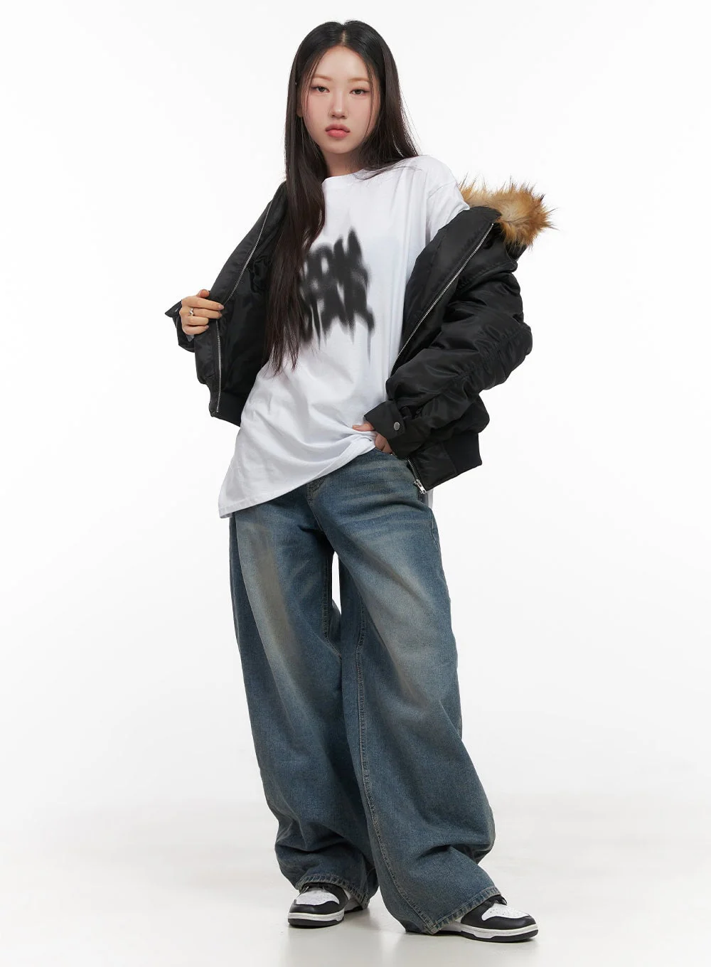 Mikaela Comfy Baggy Jeans CD411 - Image 2