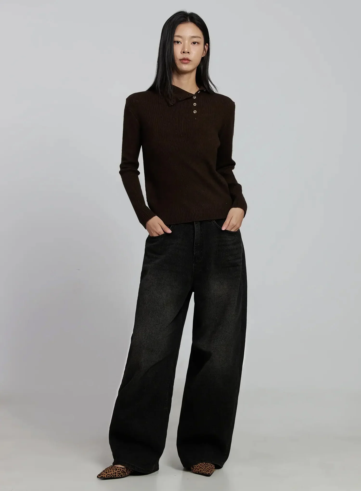 Mikayla Comfort Fit Wide Leg Jeans IM520 - Image 3