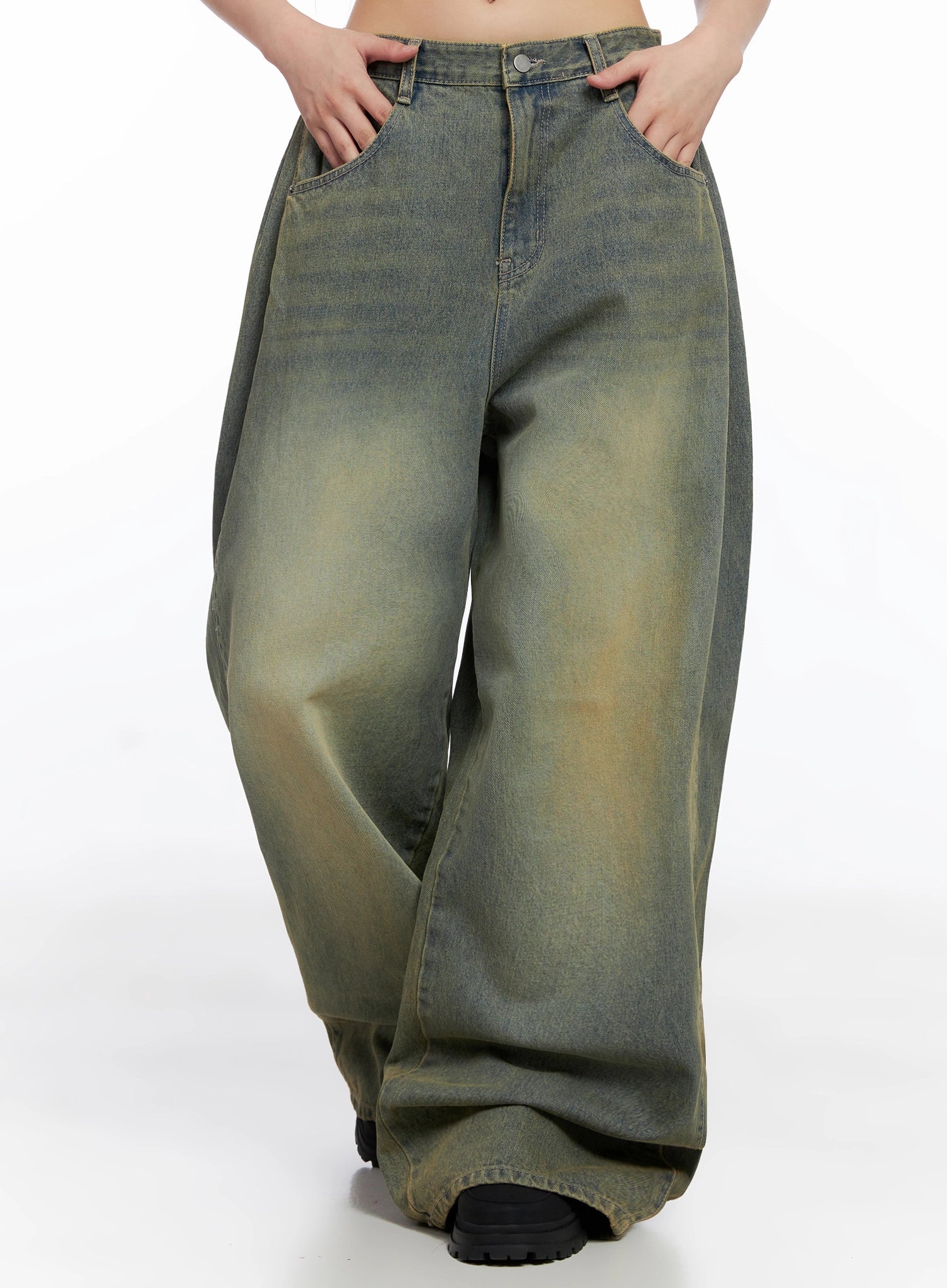 Milana Vintage Washed Baggy Jeans IS525 - Image 9