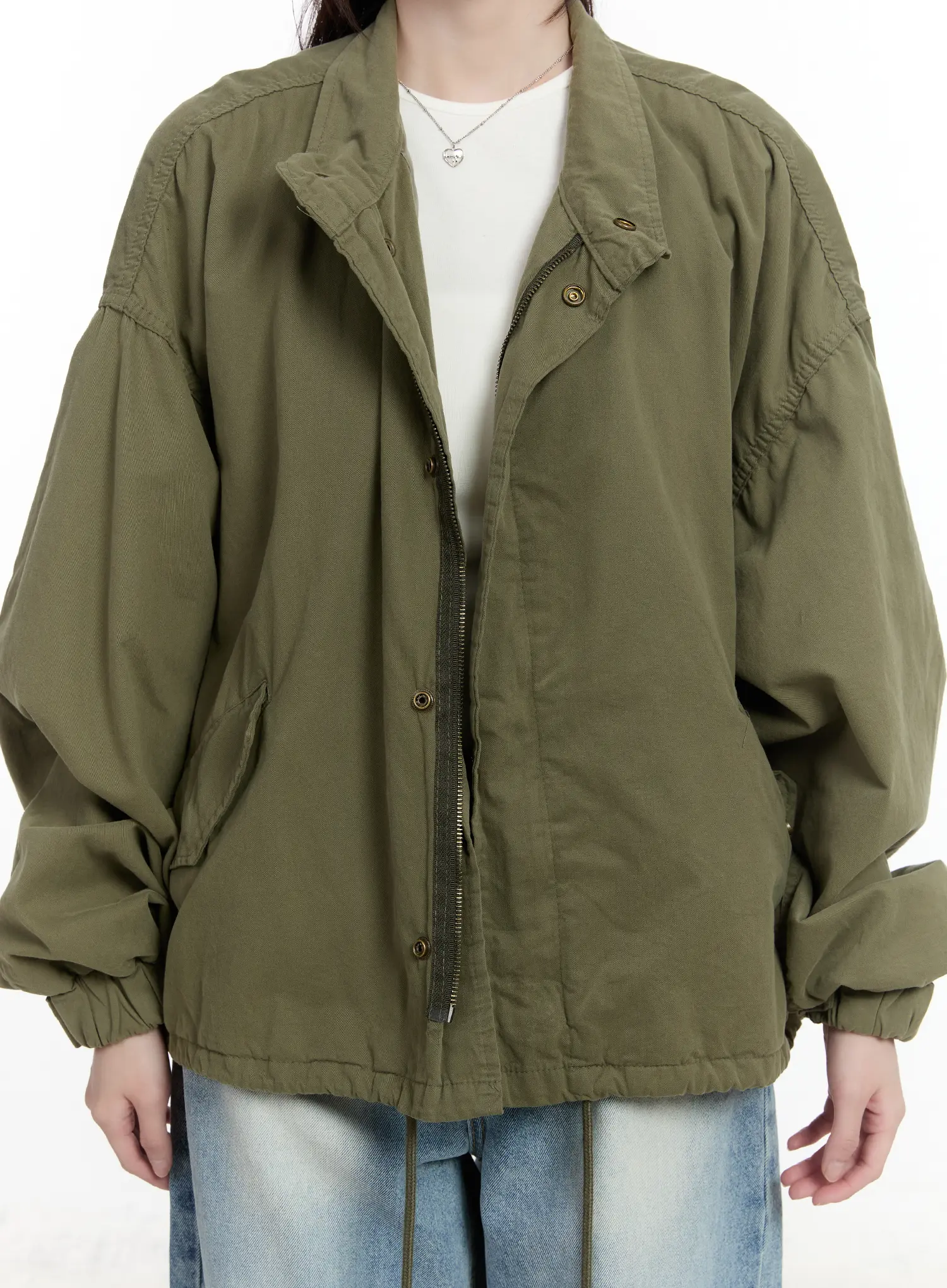 Military Style Oversized Jacket CM505 - Image 5