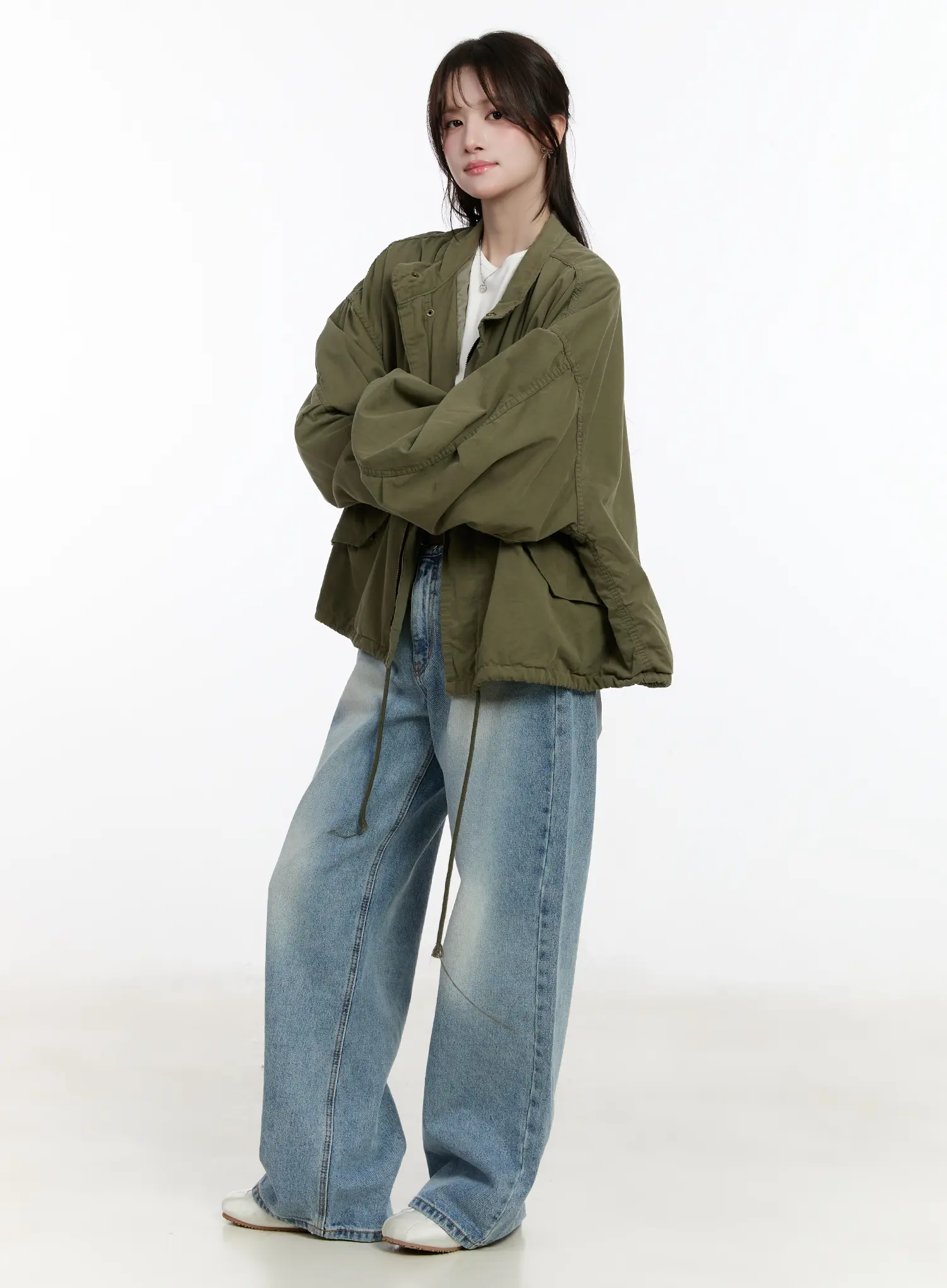 Military Style Oversized Jacket CM505 - Image 8