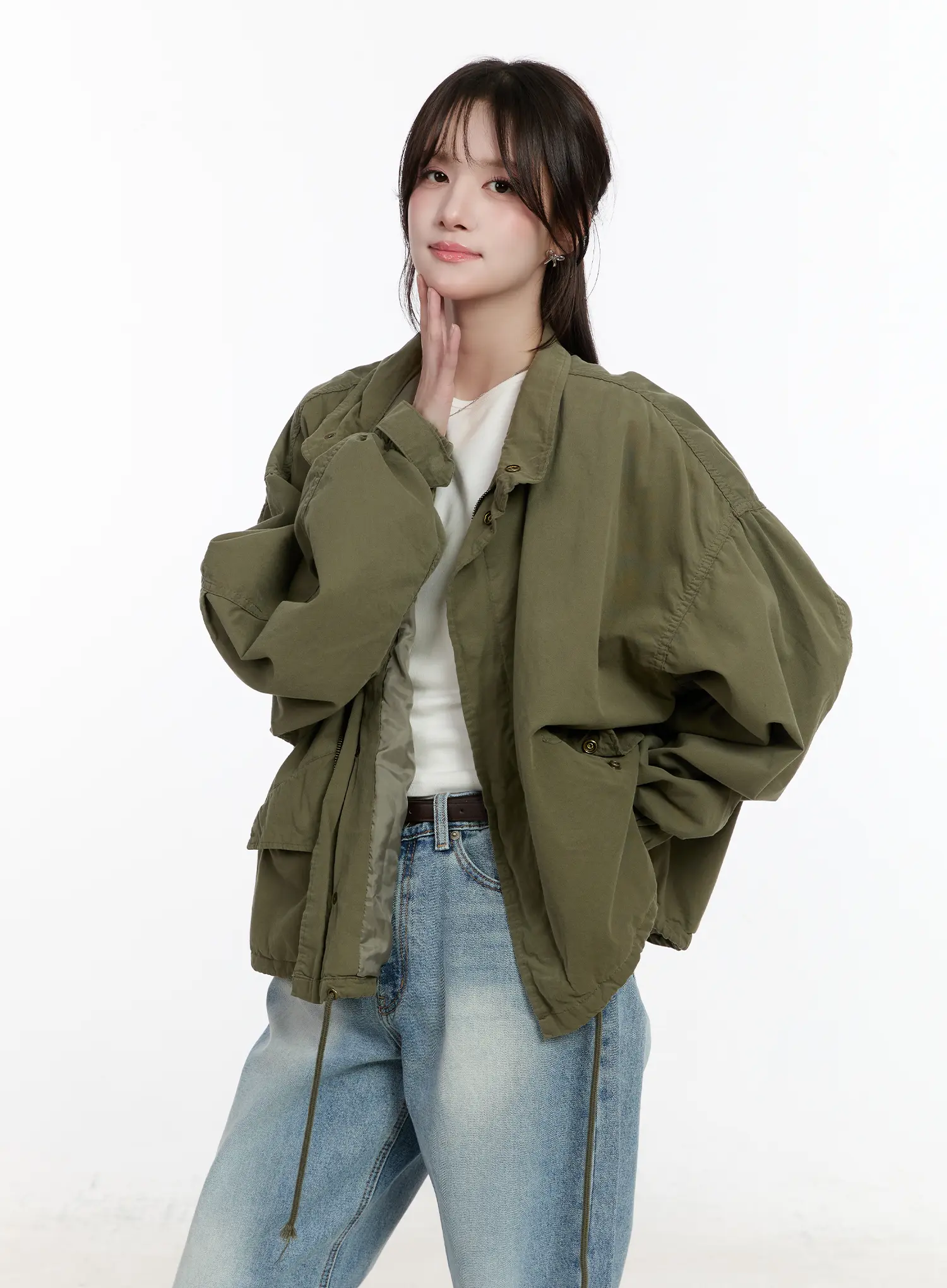 Military Style Oversized Jacket CM505 - Image 9