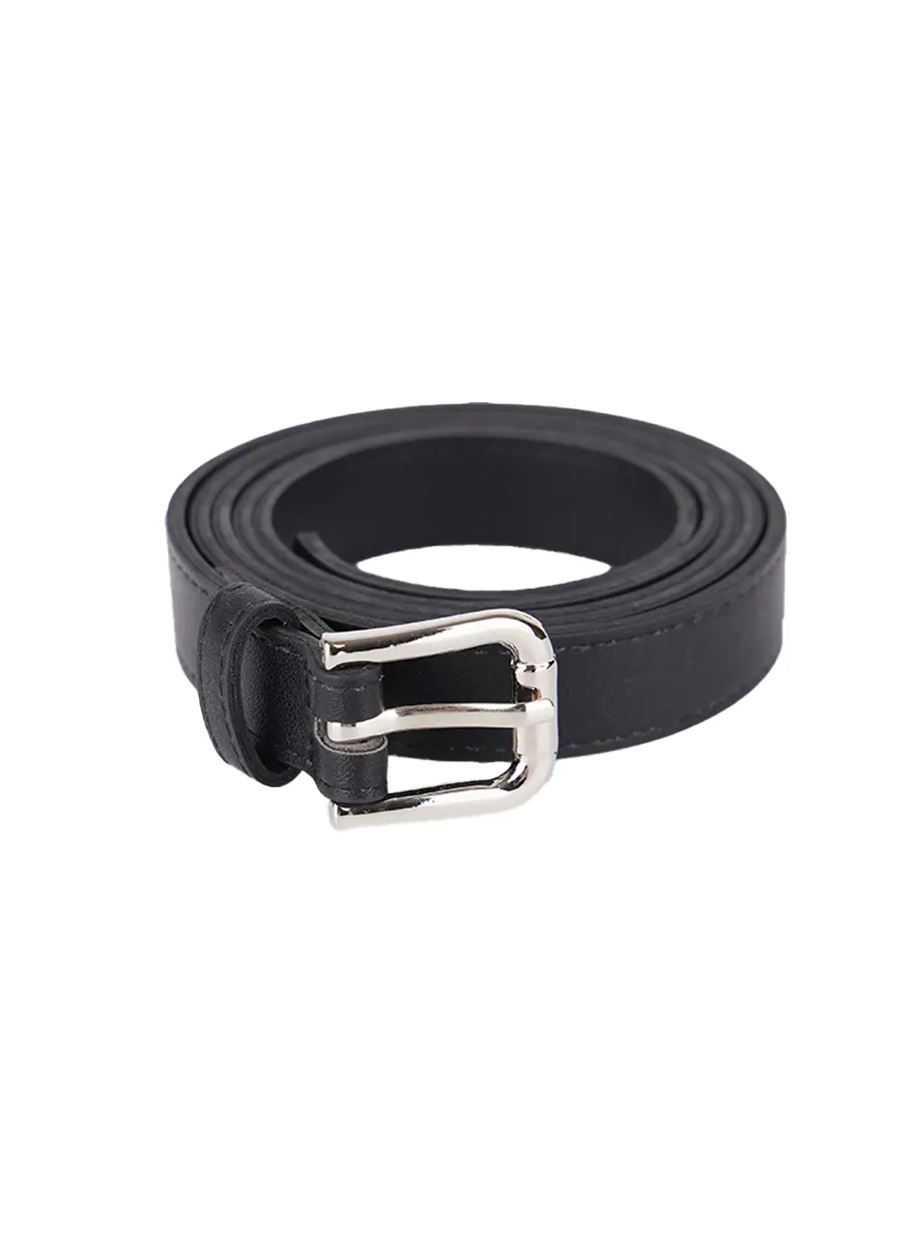 Minimalist Red Faux Leather Belt CL508 - Image 8