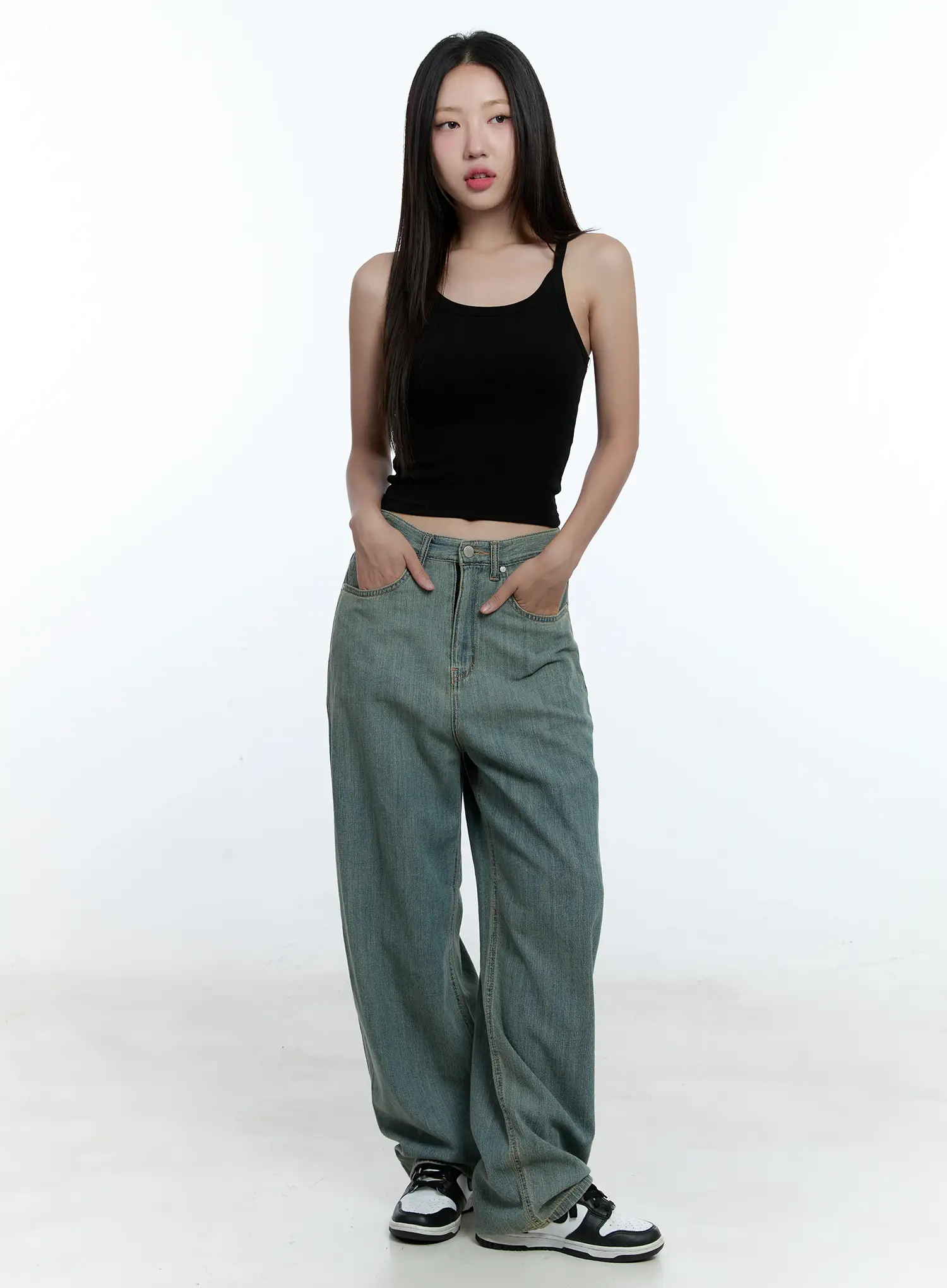 Minna Washed Baggy Jeans CU526 - Image 5
