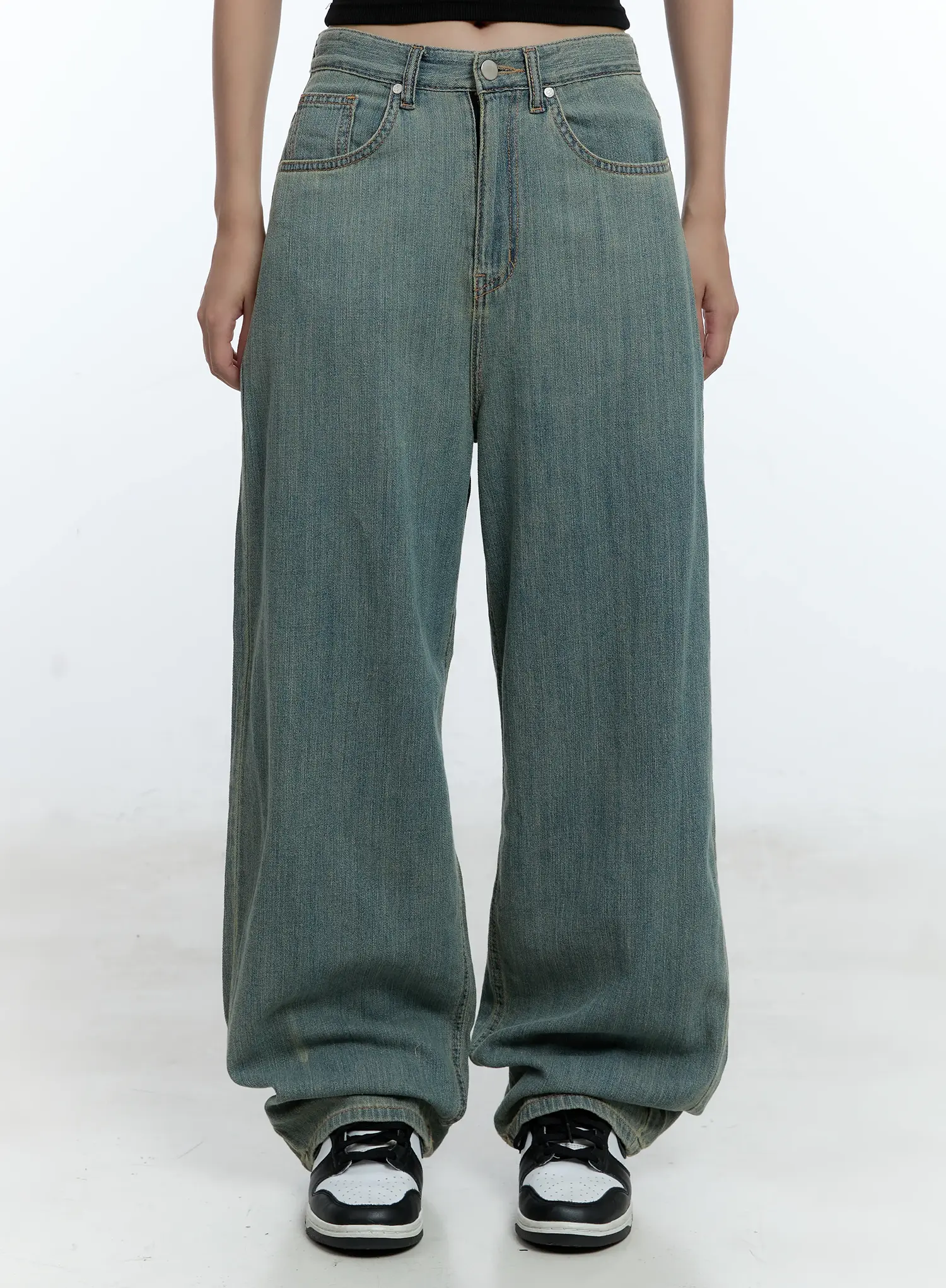 Minna Washed Baggy Jeans CU526 - Image 9