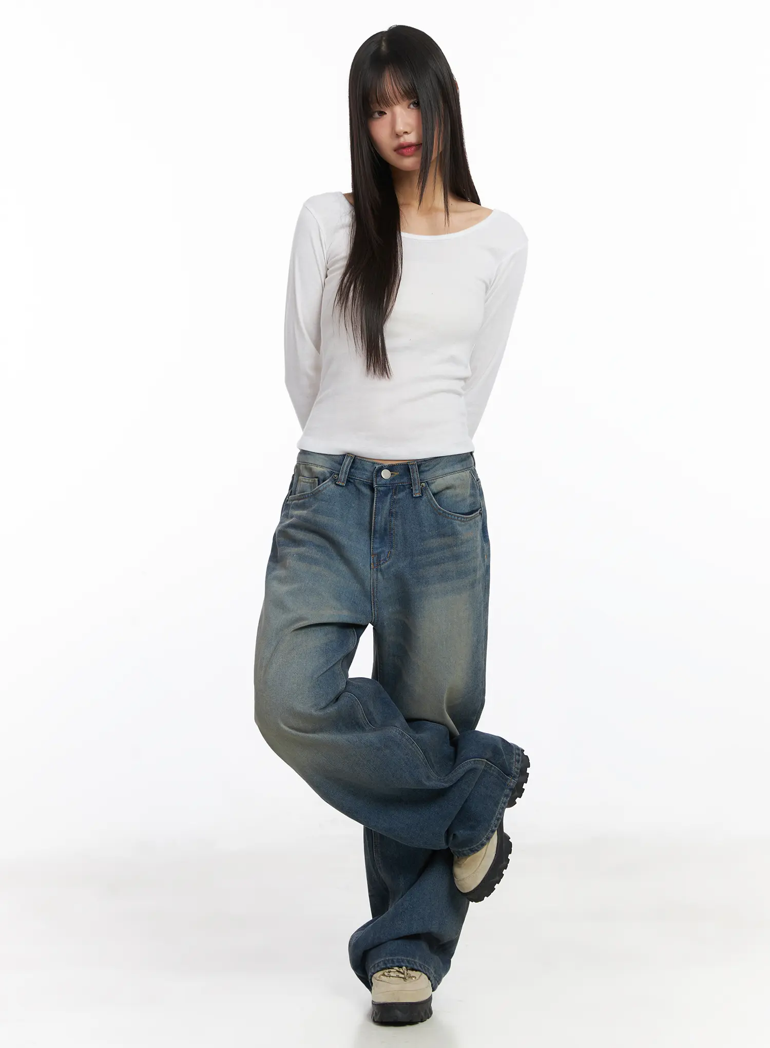 Miriam Wide Leg Jeans CD519 - Image 7