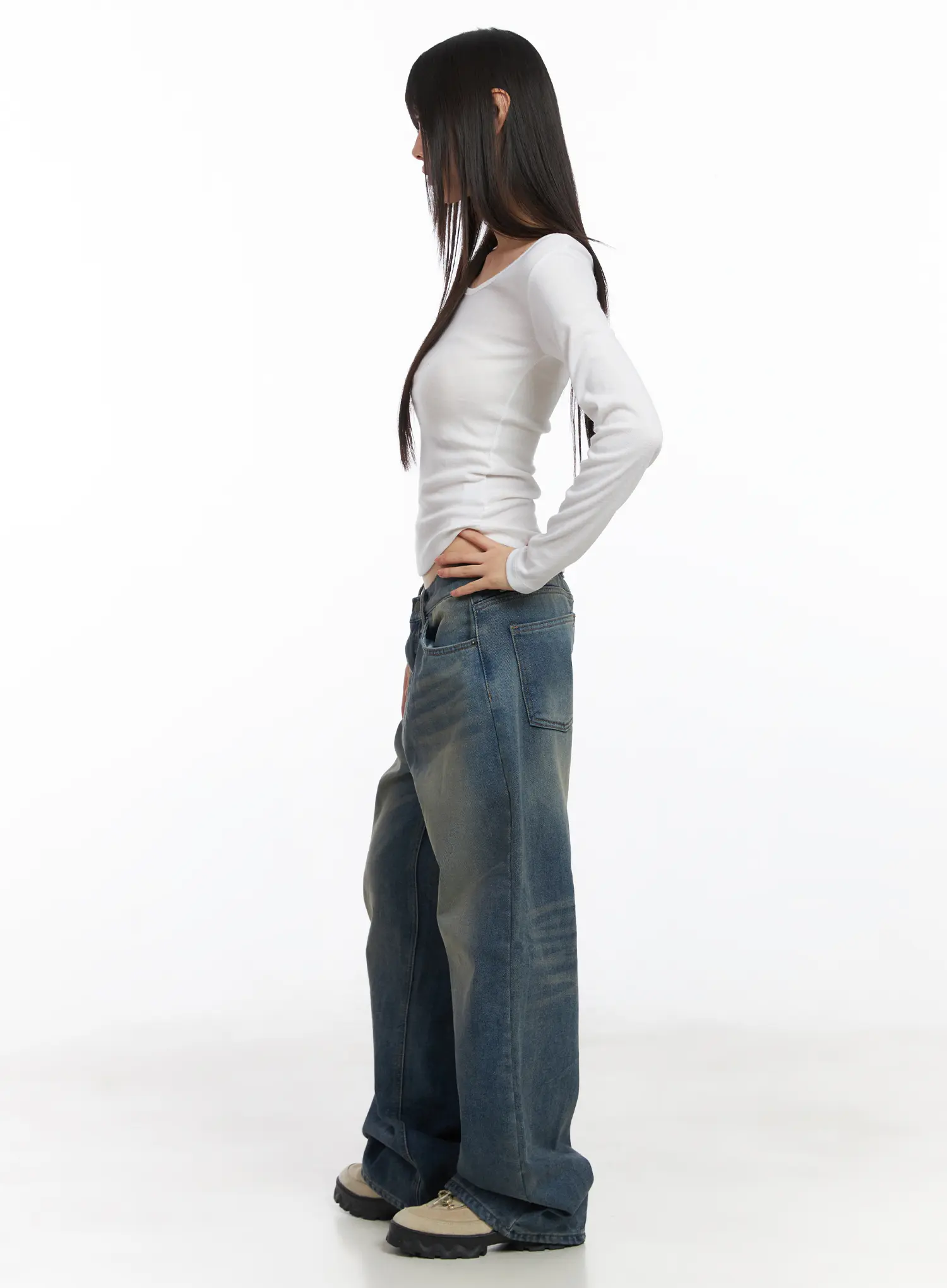 Miriam Wide Leg Jeans CD519 - Image 8