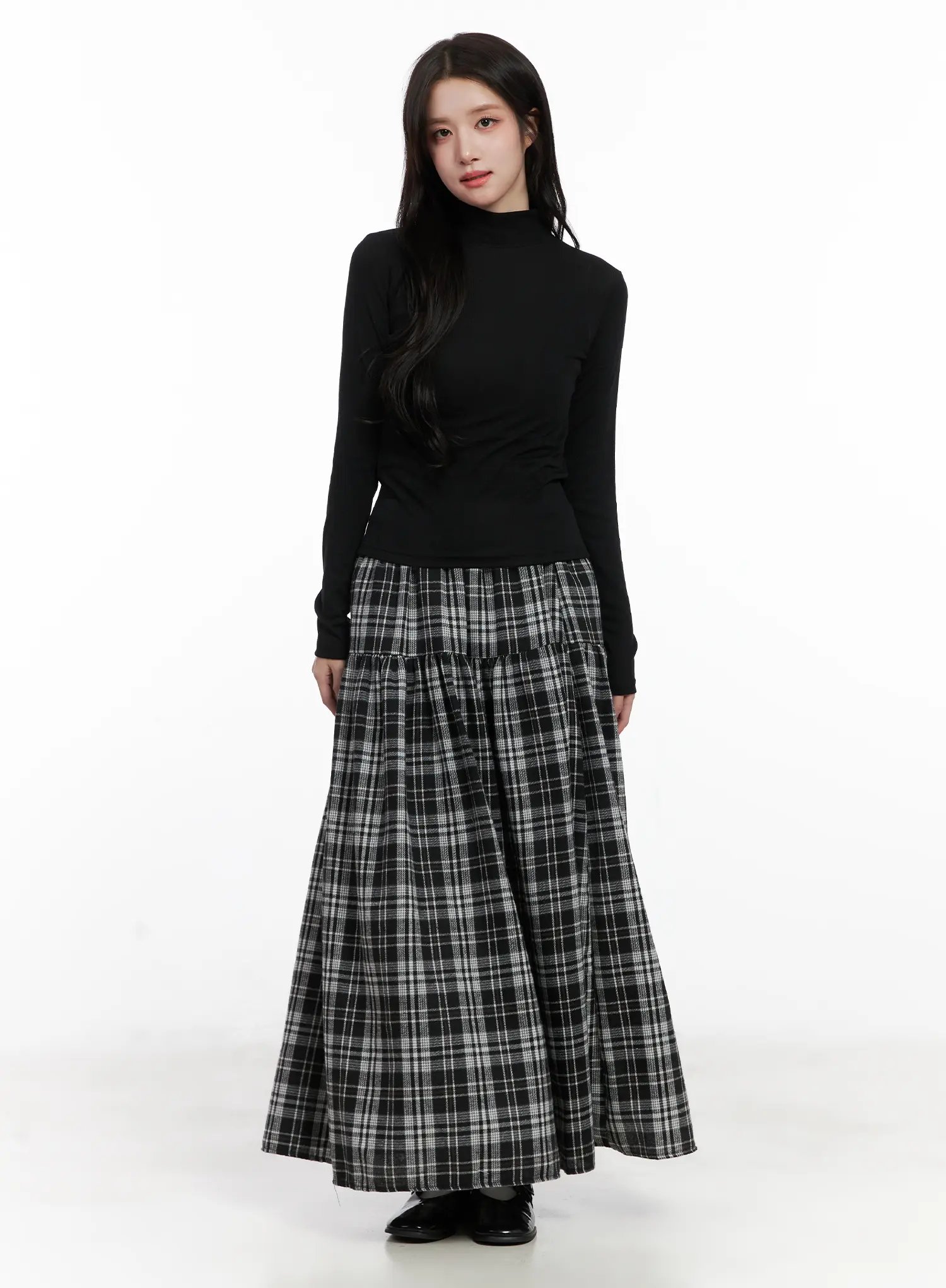 Mock Neck Long Sleeve Top CN527 - Image 3