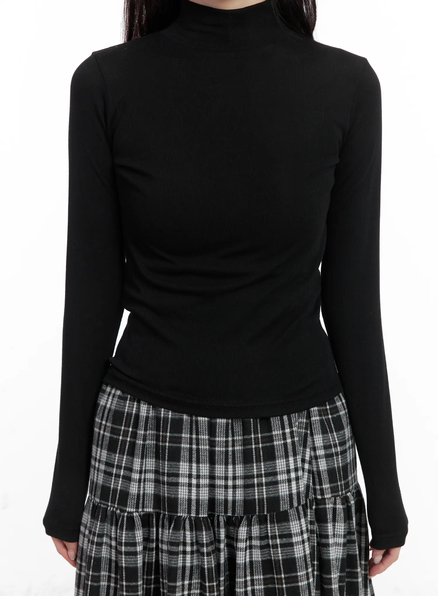 Mock Neck Long Sleeve Top CN527 - Image 8