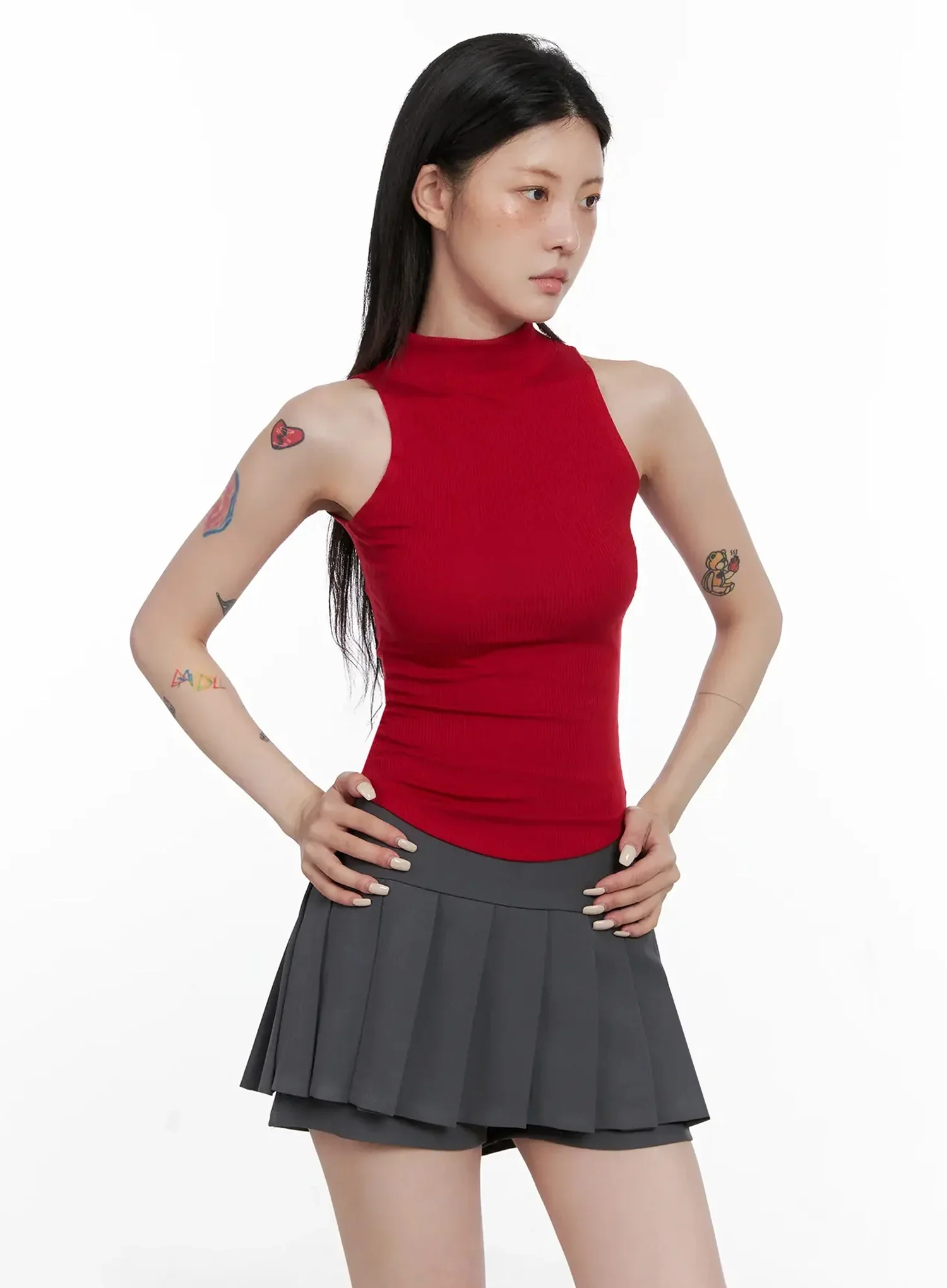Mock Neck Tank Top IS508 - Image 11