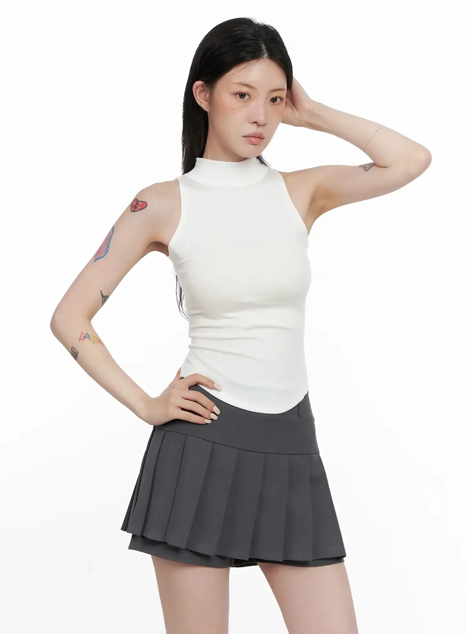 Mock Neck Tank Top IS508 - Image 5