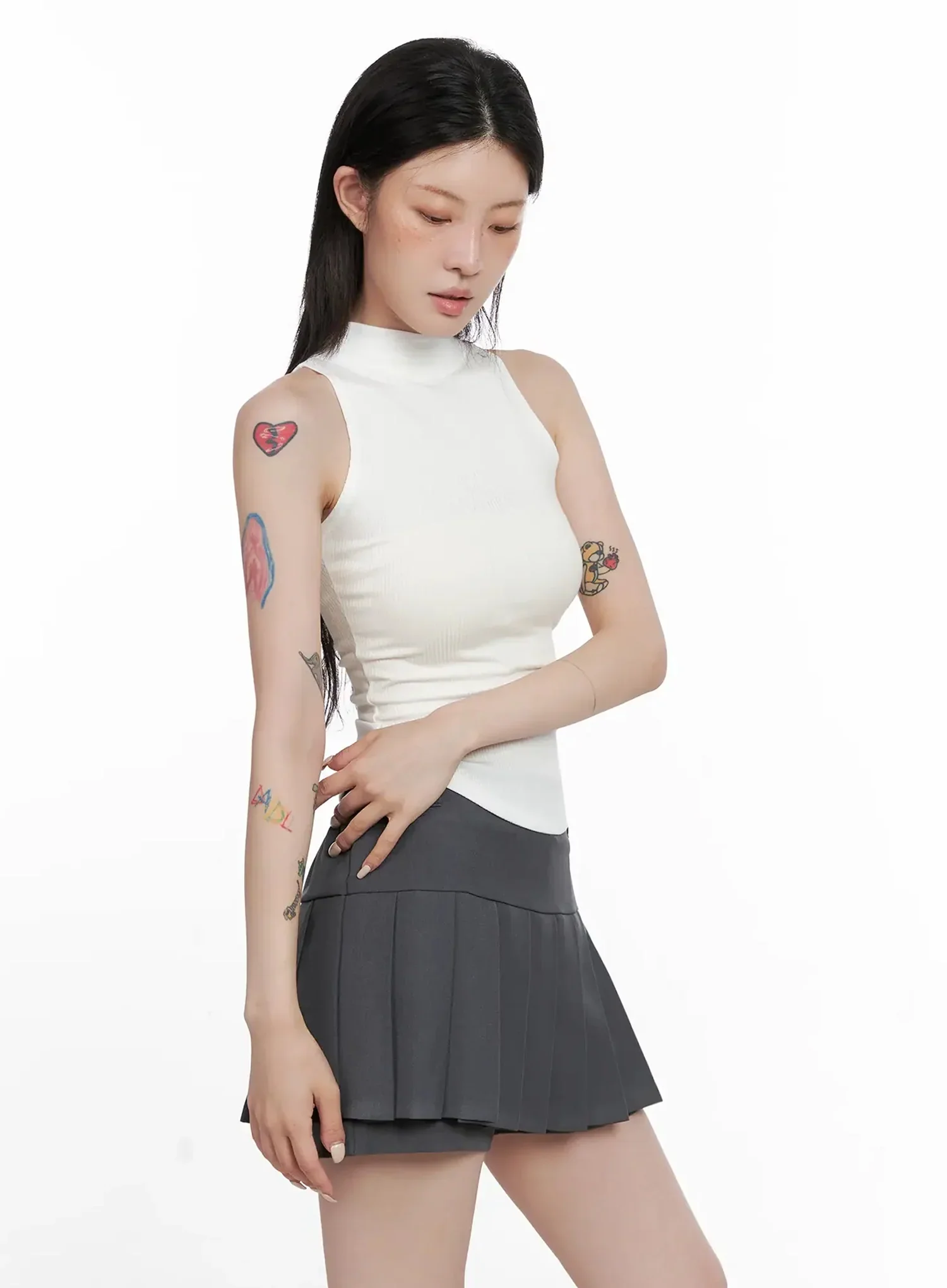Mock Neck Tank Top IS508 - Image 6
