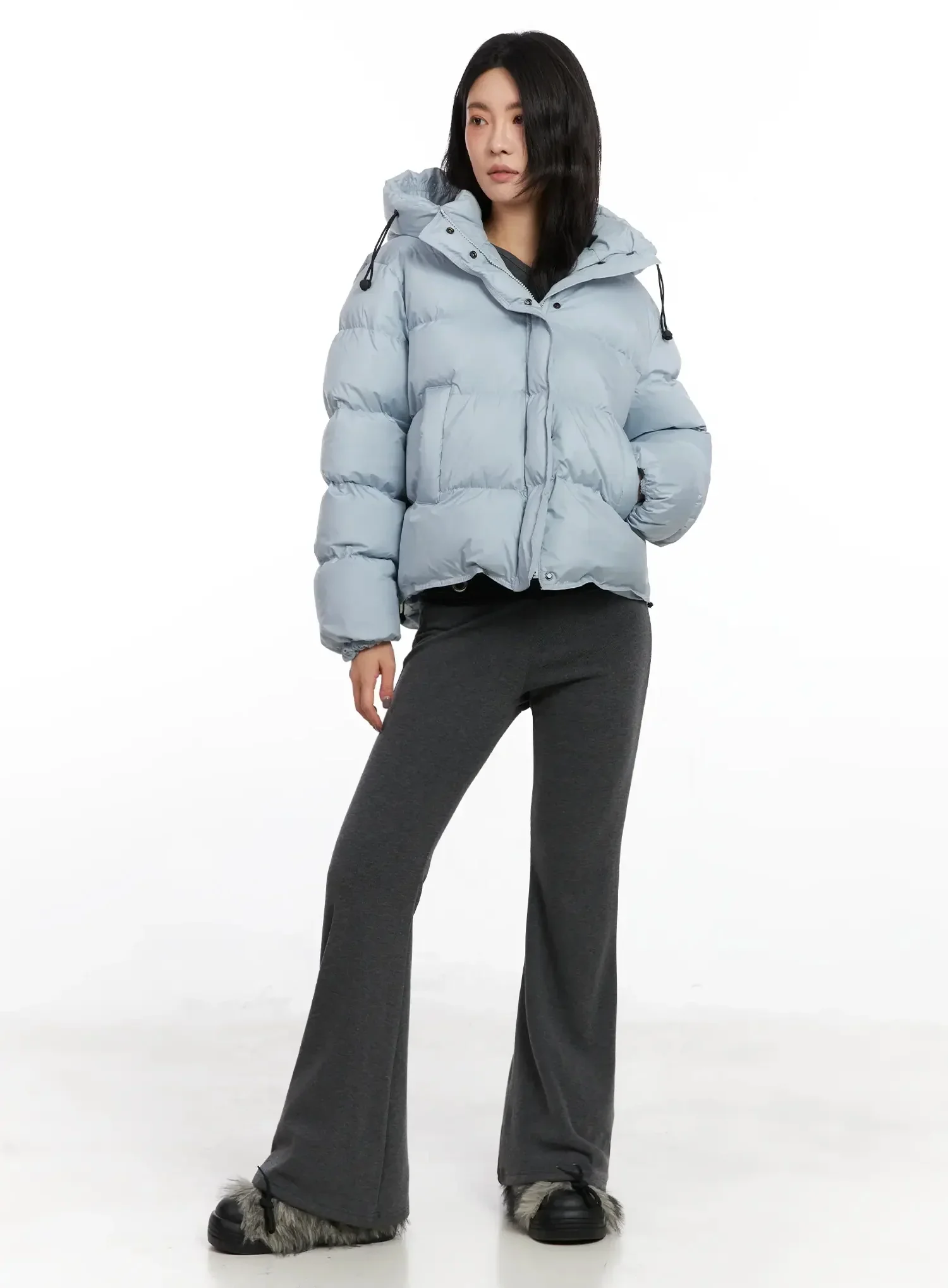 Modern Crop Puffer Jacket IN528 - Image 10