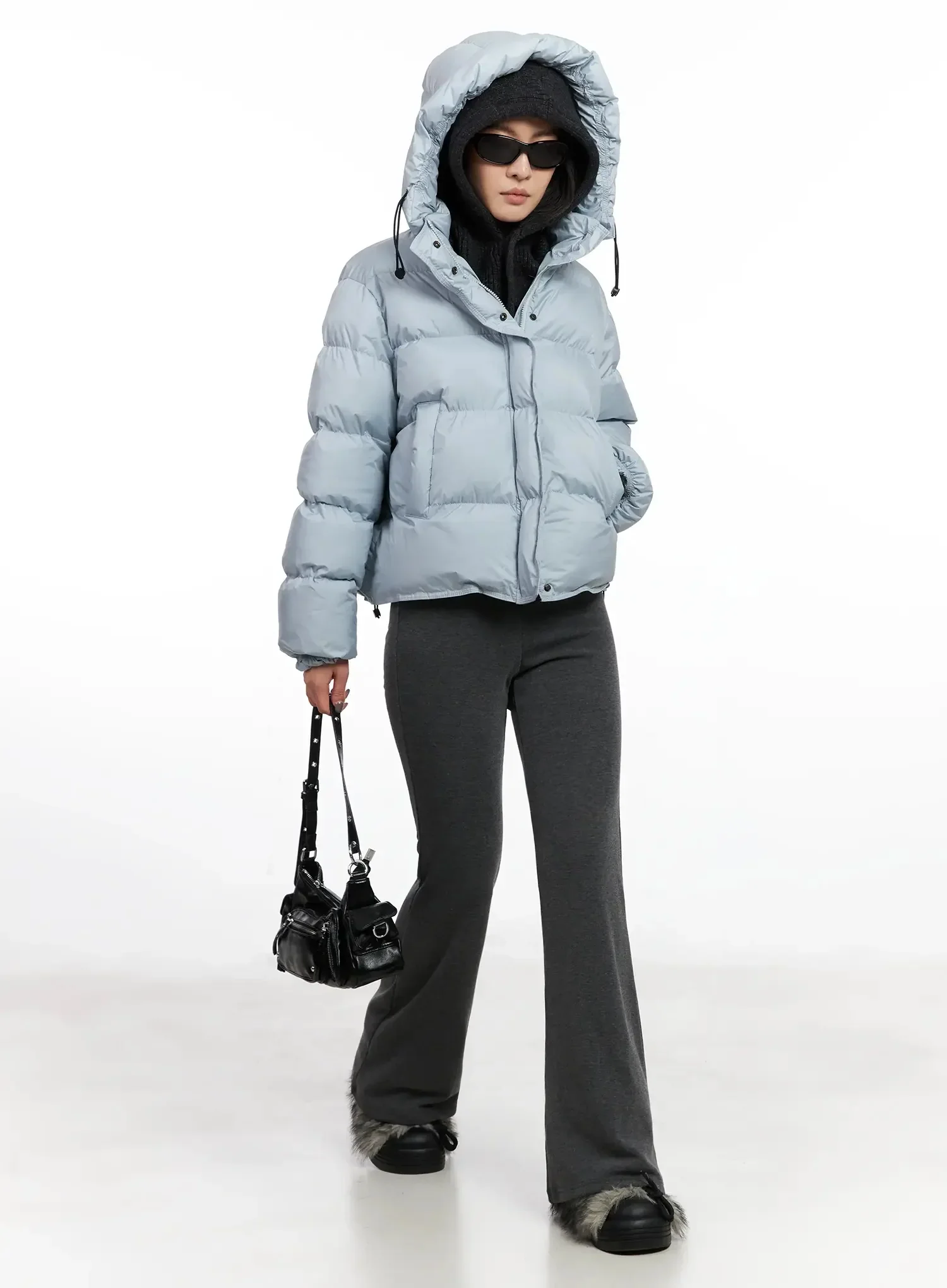 Modern Crop Puffer Jacket IN528 - Image 3