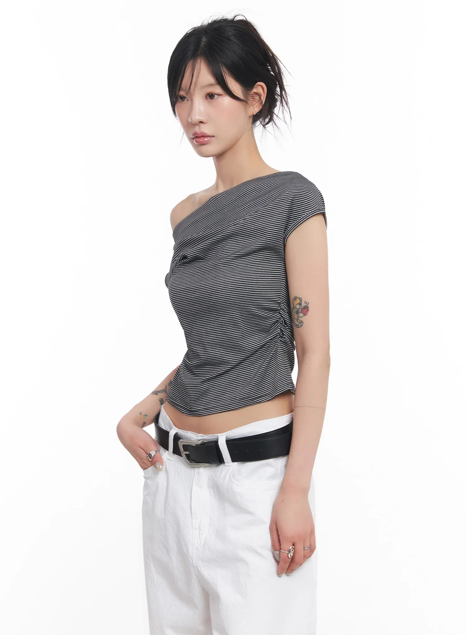 Modern Faux Leather Belt  IC503 - Image 3
