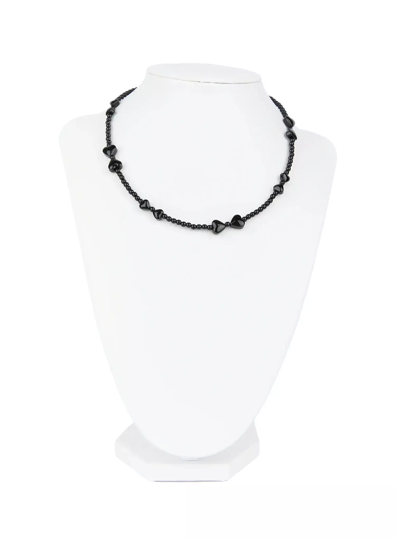 Modern Heart Bead Necklace IG528 - Image 5