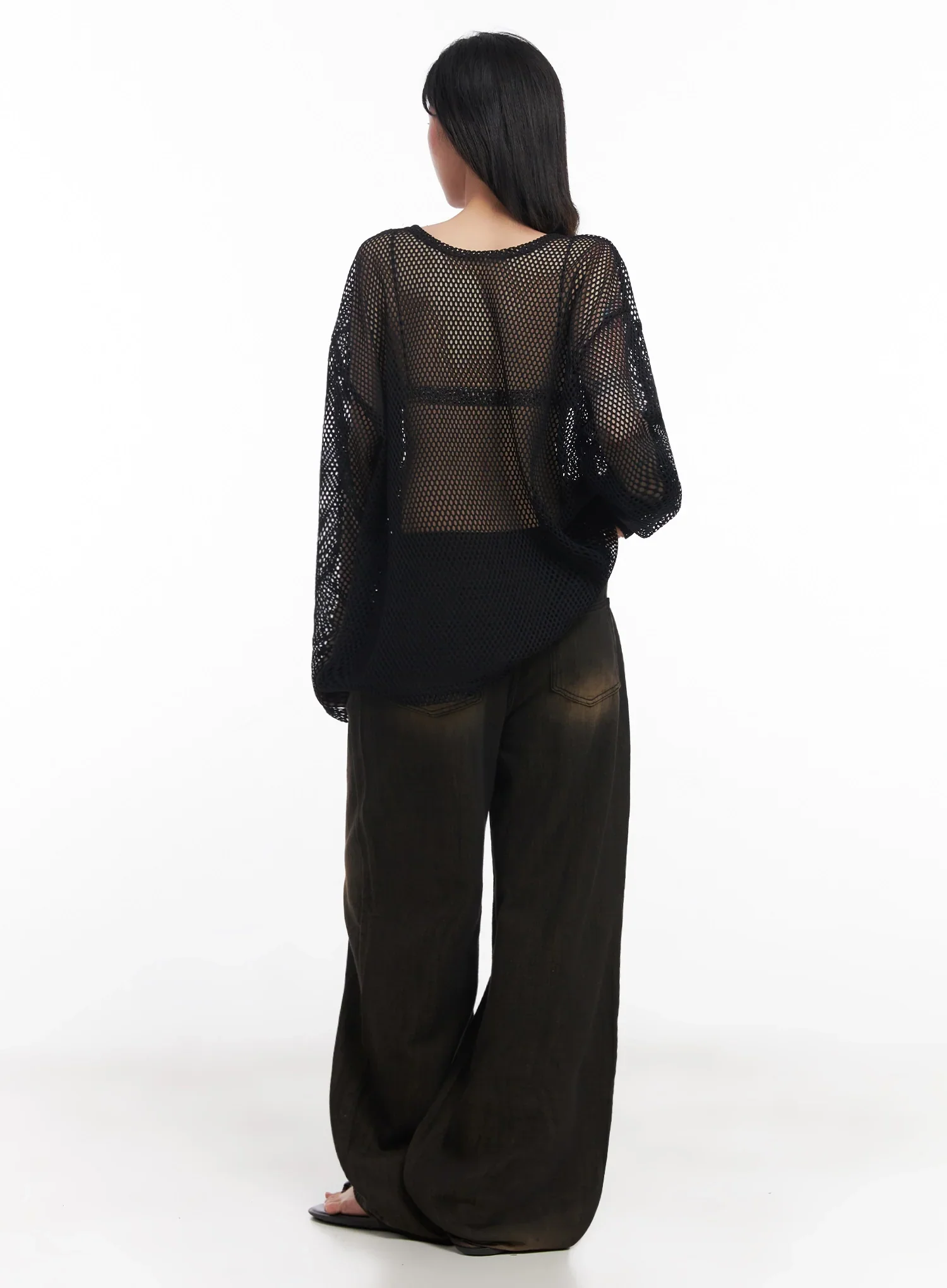 Moka Summer-Wash Wide-Leg Denim Pants IC503 - Image 11