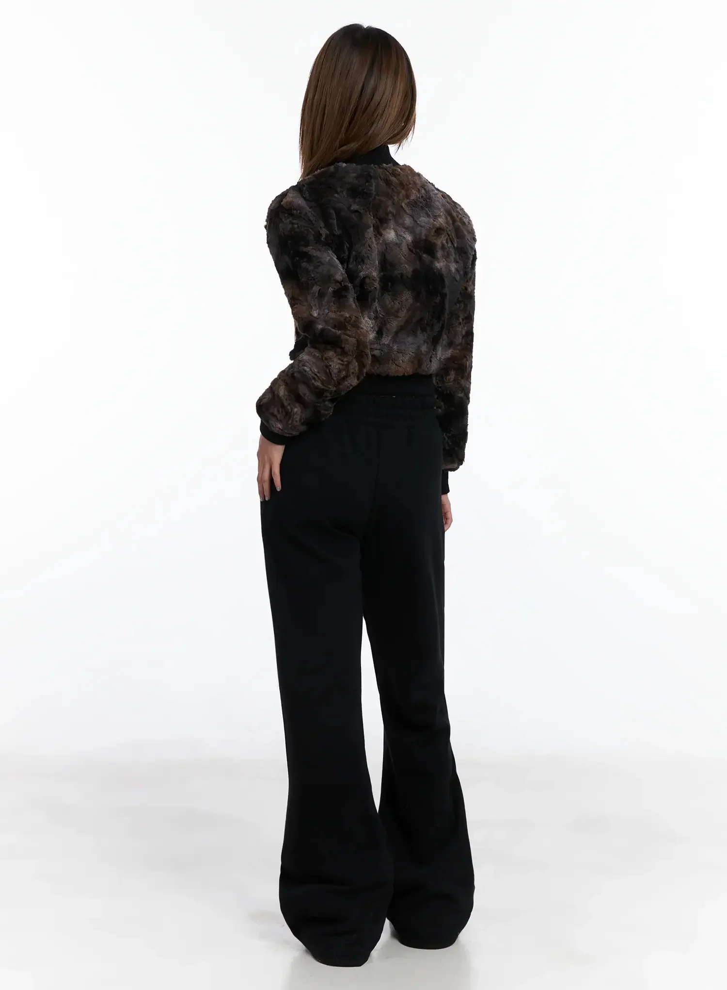Multi-Color Faux Fur Zip-Up Jacket ID503 - Image 10