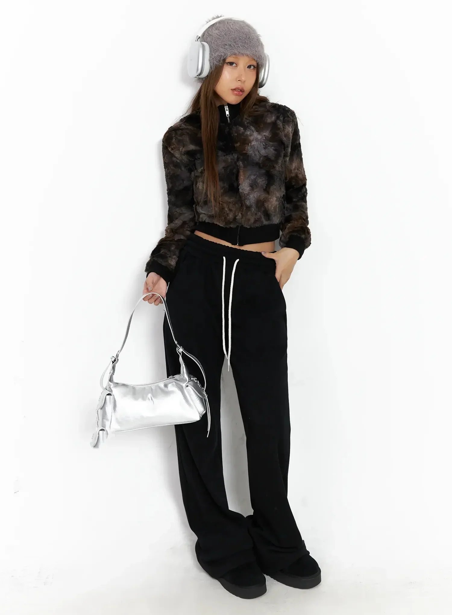 Multi-Color Faux Fur Zip-Up Jacket ID503 - Image 12