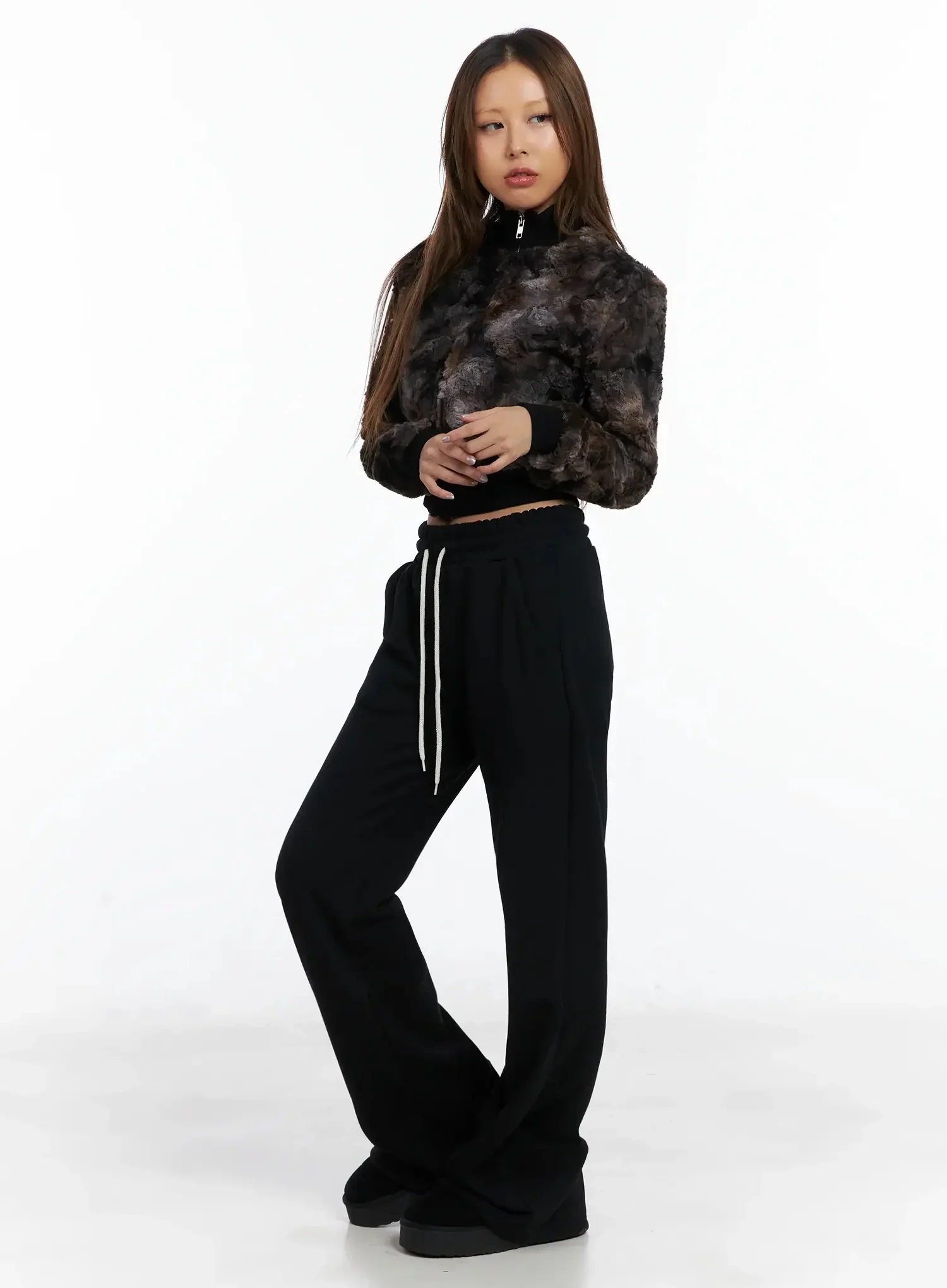Multi-Color Faux Fur Zip-Up Jacket ID503 - Image 9