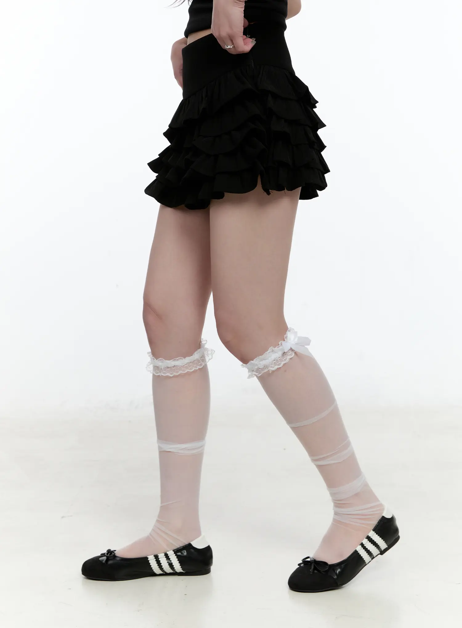 Multi-Layered Ruffle Mini Skirt CN517 - Image 6